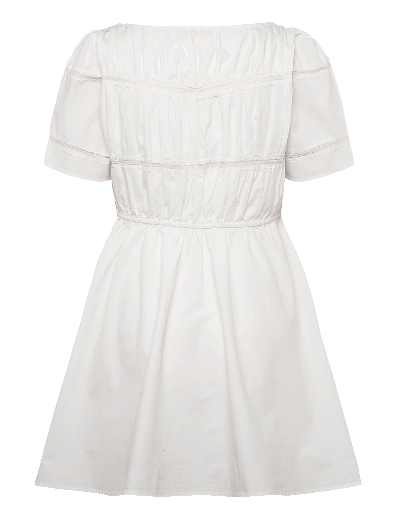 by Ti Mo - Poplin Decorated Dress - konfirmationstøj - 001 - white - 1