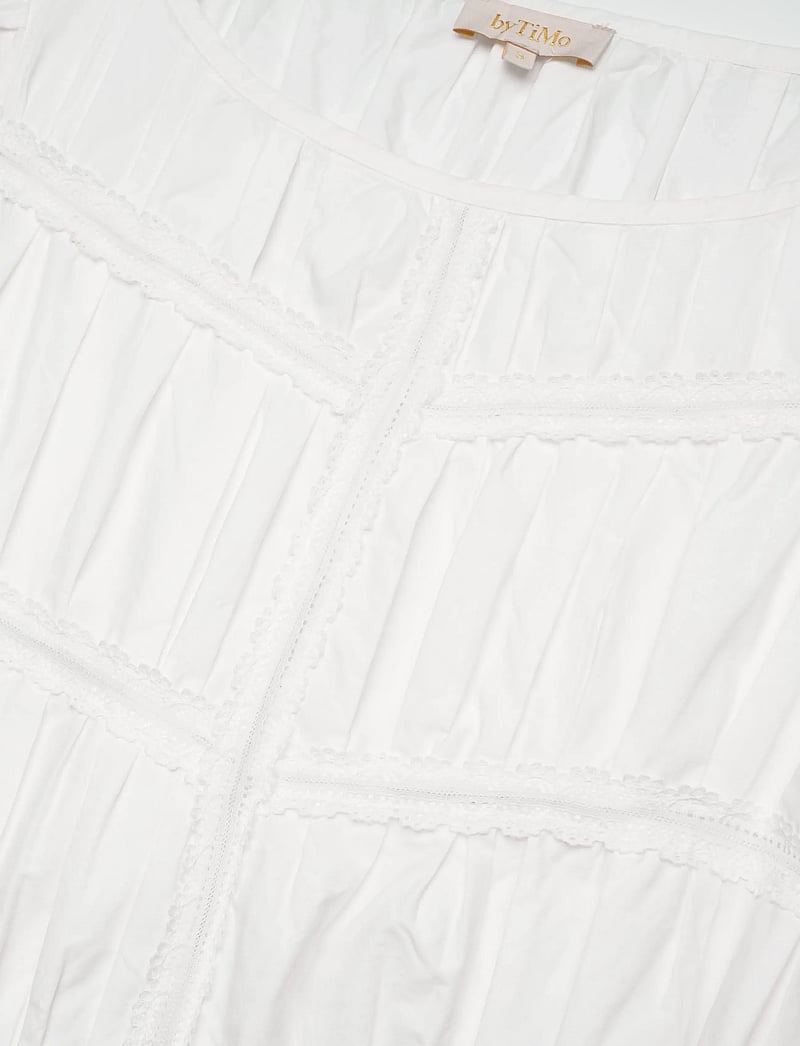 by Ti Mo - Poplin Decorated Dress - konfirmationstøj - 001 - white - 2
