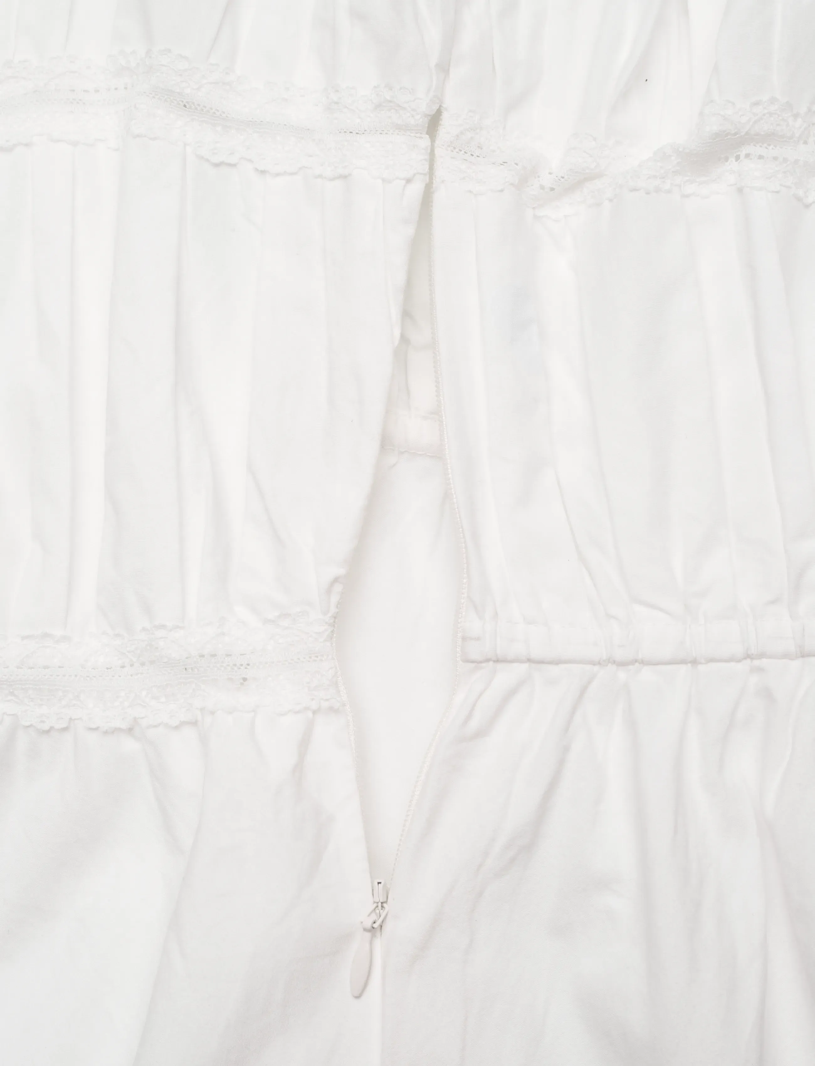 by Ti Mo - Poplin Decorated Dress - sutvirtinimas - 001 - white - 3