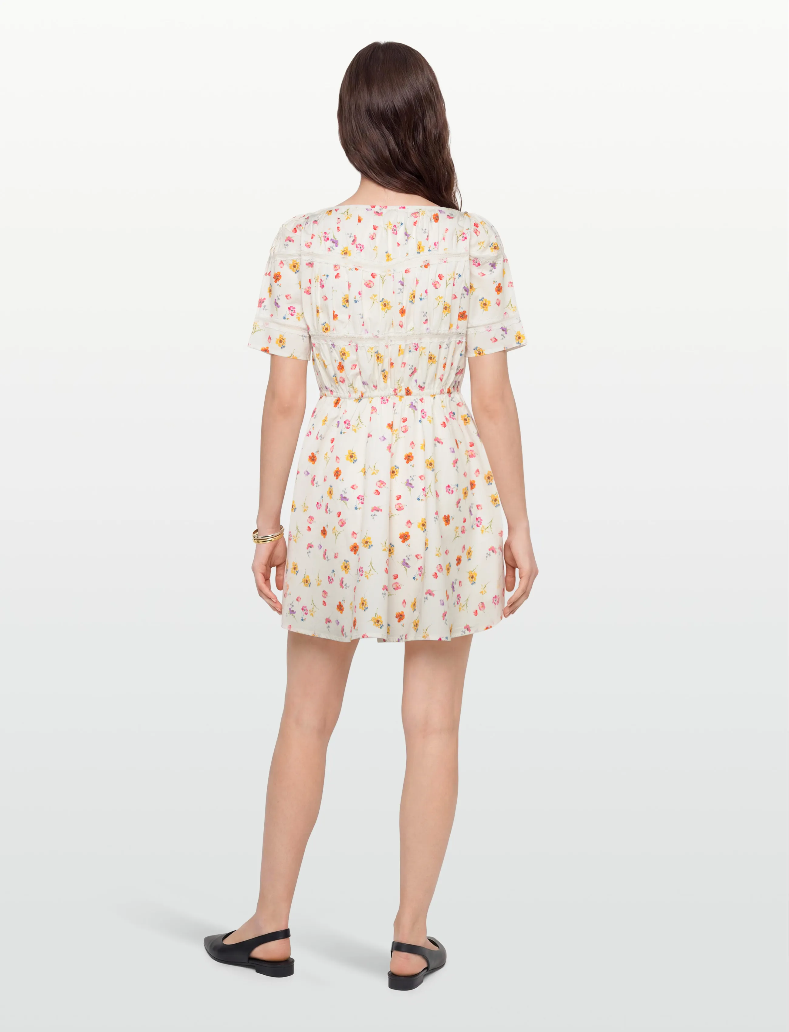 by Ti Mo - Poplin Decorated Dress - konfirmation - 778 - morning bloom - 4