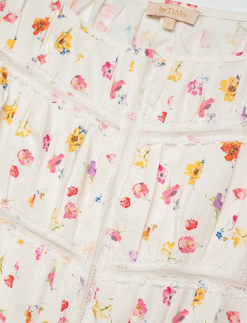 by Ti Mo - Poplin Decorated Dress - konfirmation - 778 - morning bloom - 2