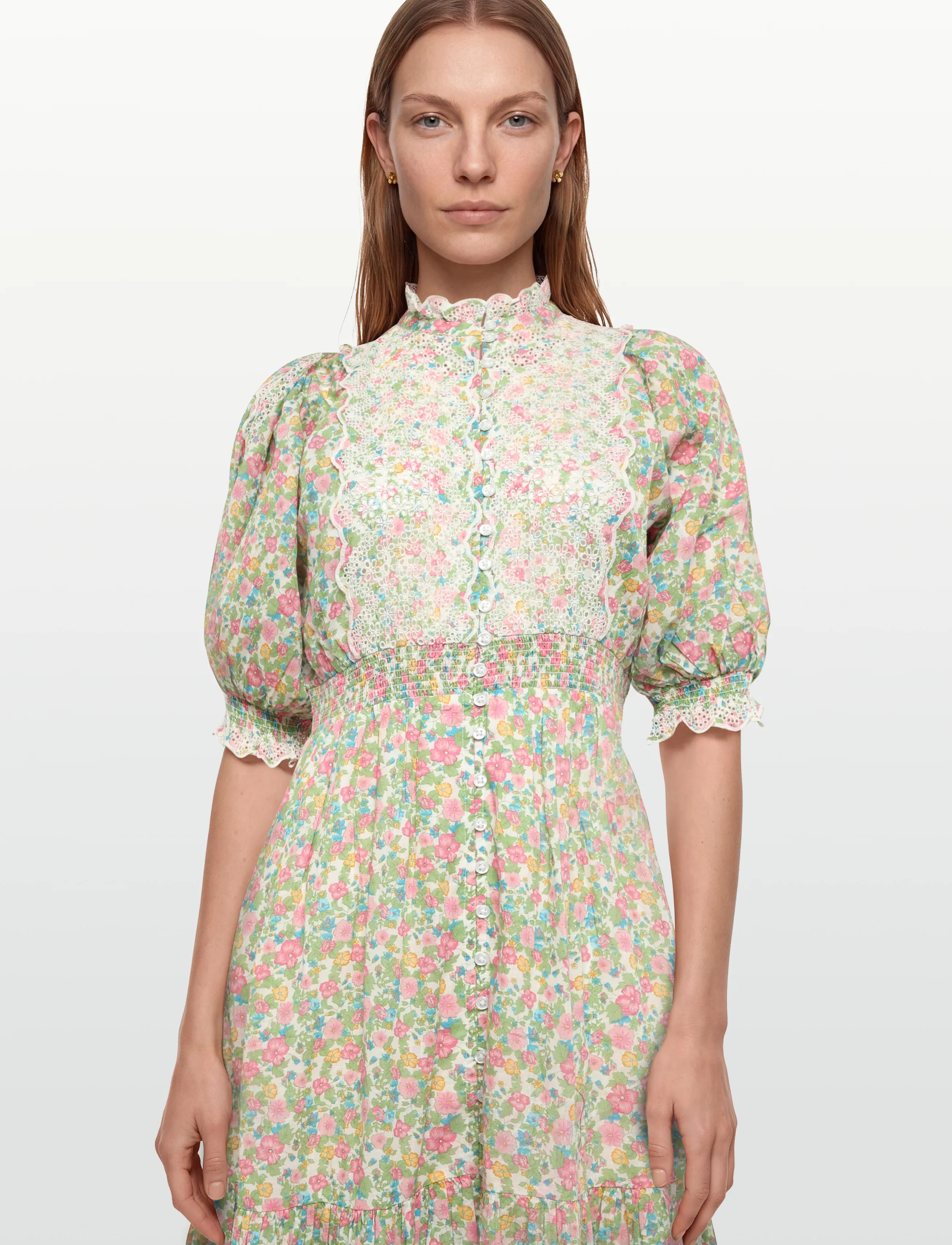 by Ti Mo - Cotten Slub Midi Dress - sommerkjoler - 751 - lush - 3