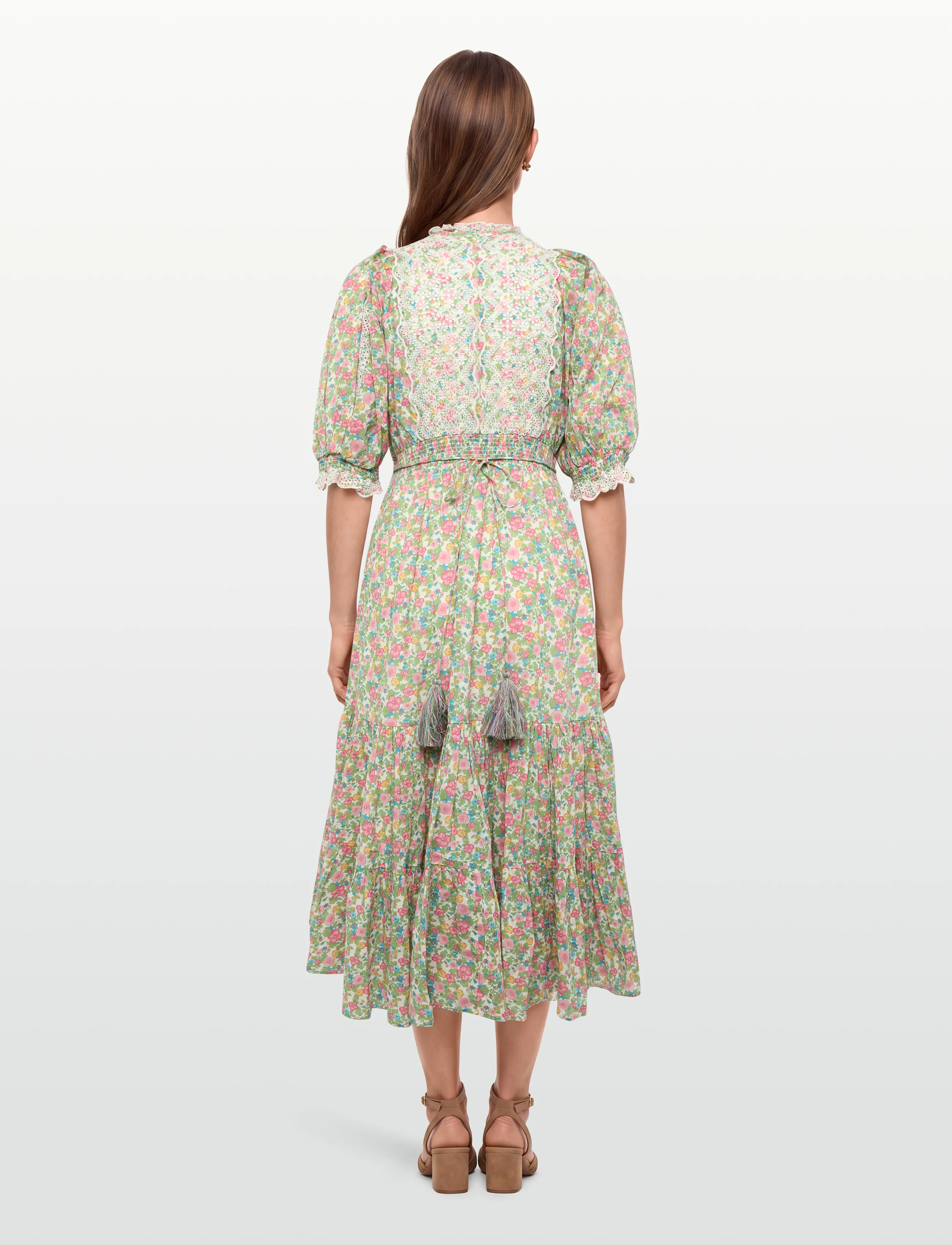 by Ti Mo - Cotten Slub Midi Dress - sommerkjoler - 751 - lush - 4