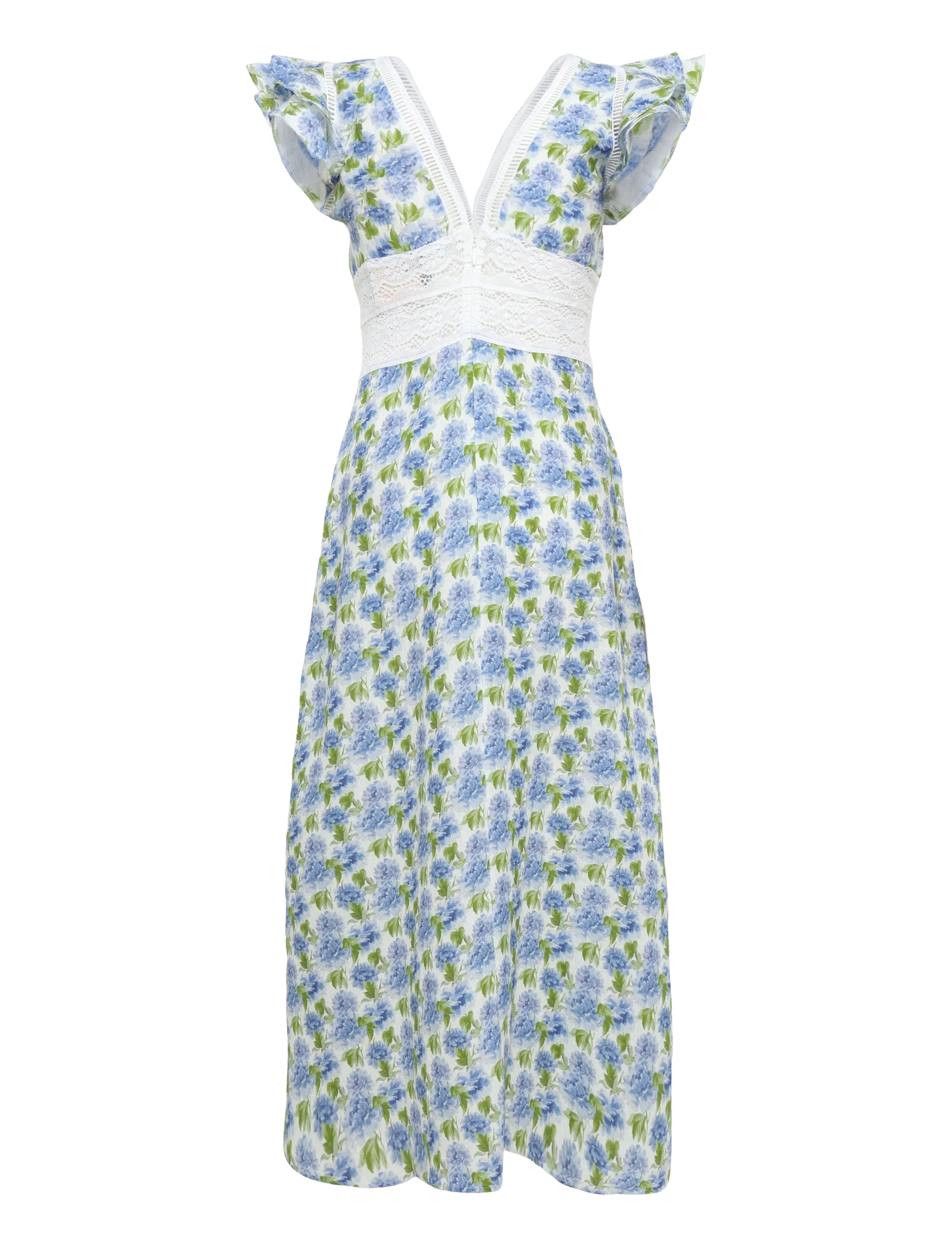 by Ti Mo - Linen V-Neck Dress - 786 - peony - 1