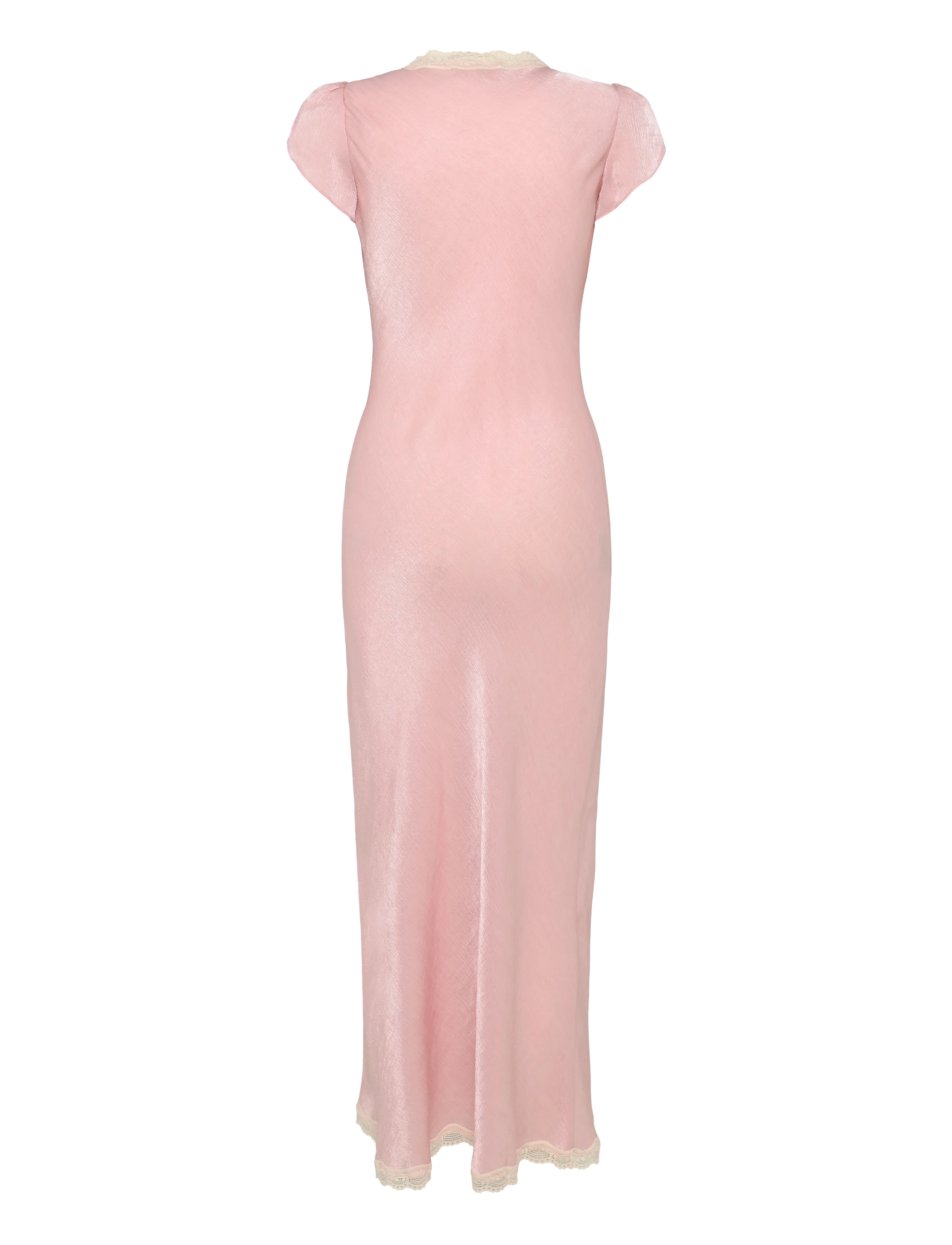 by Ti Mo - Shiny V-Neck Dress - bodycon dresses - 004 - dusty pink - 2