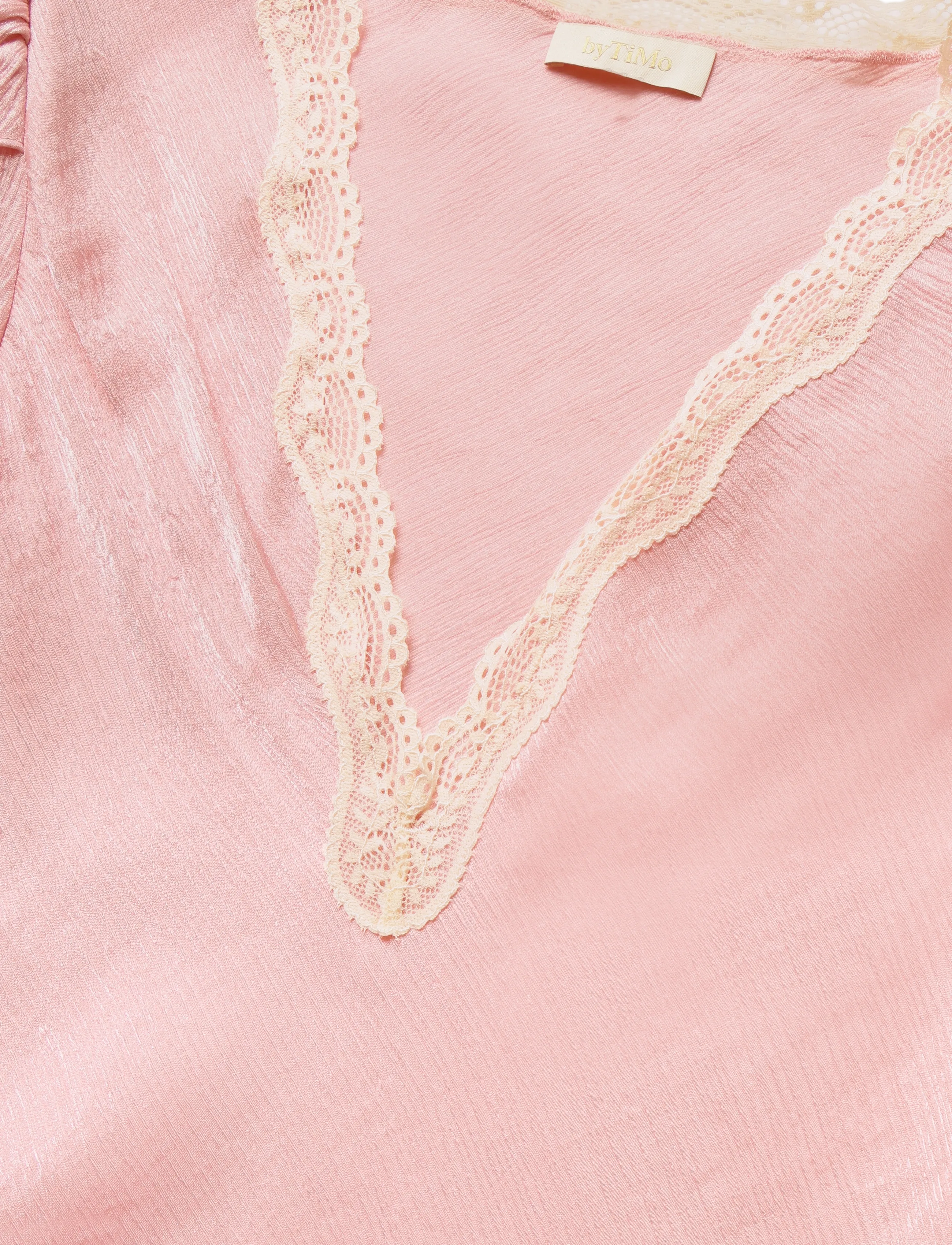 by Ti Mo - Shiny V-Neck Dress - bodycon dresses - 004 - dusty pink - 5