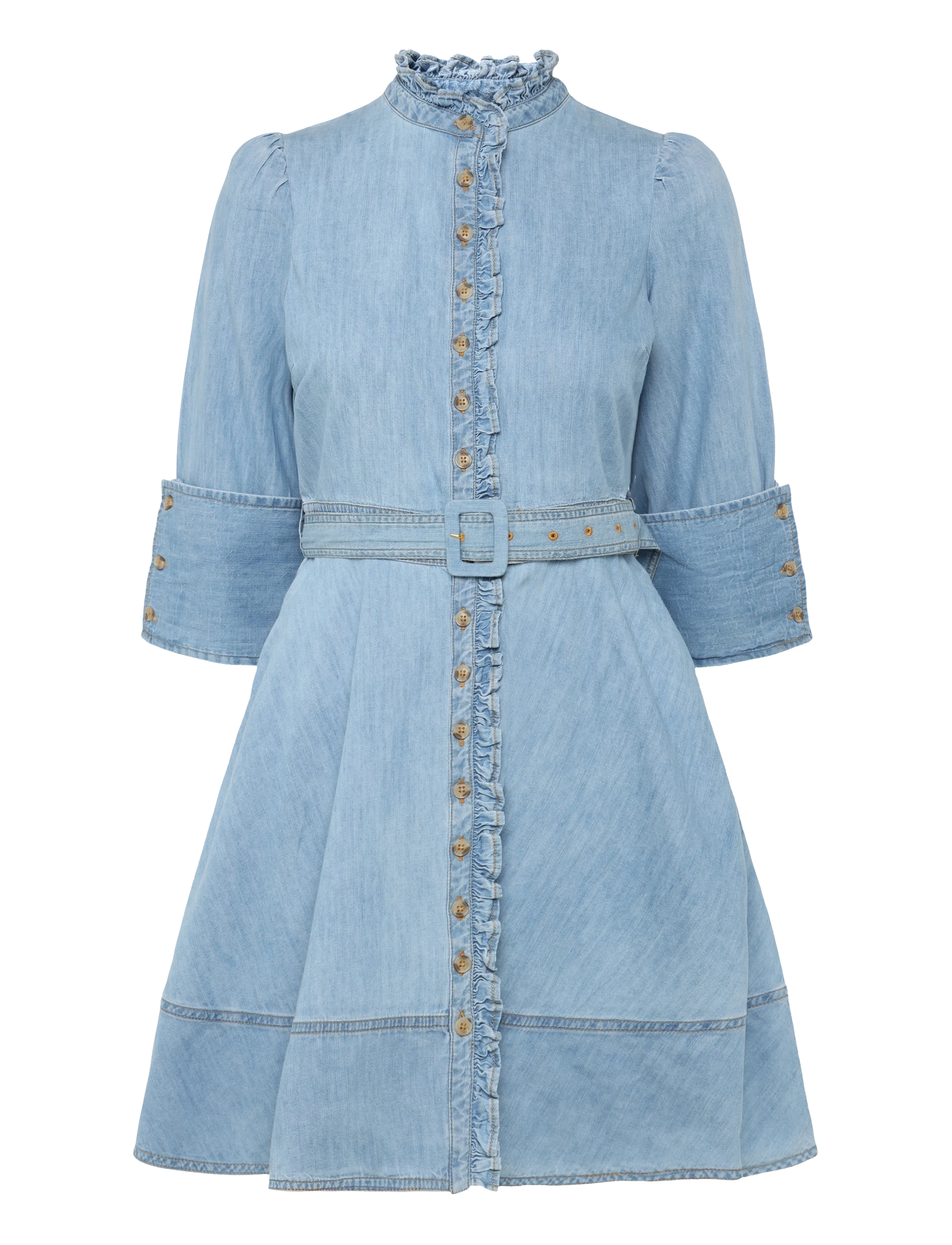 by Ti Mo Denim Mini Dress - Uus - 010 - LIGHT BLUE / blue