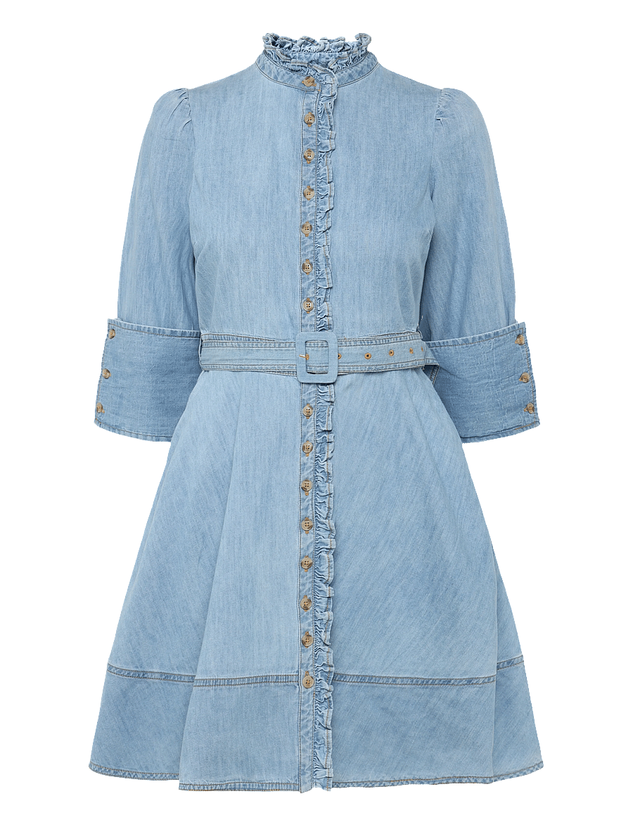 by Ti Mo - Denim Mini Dress - 010 - light blue - 0