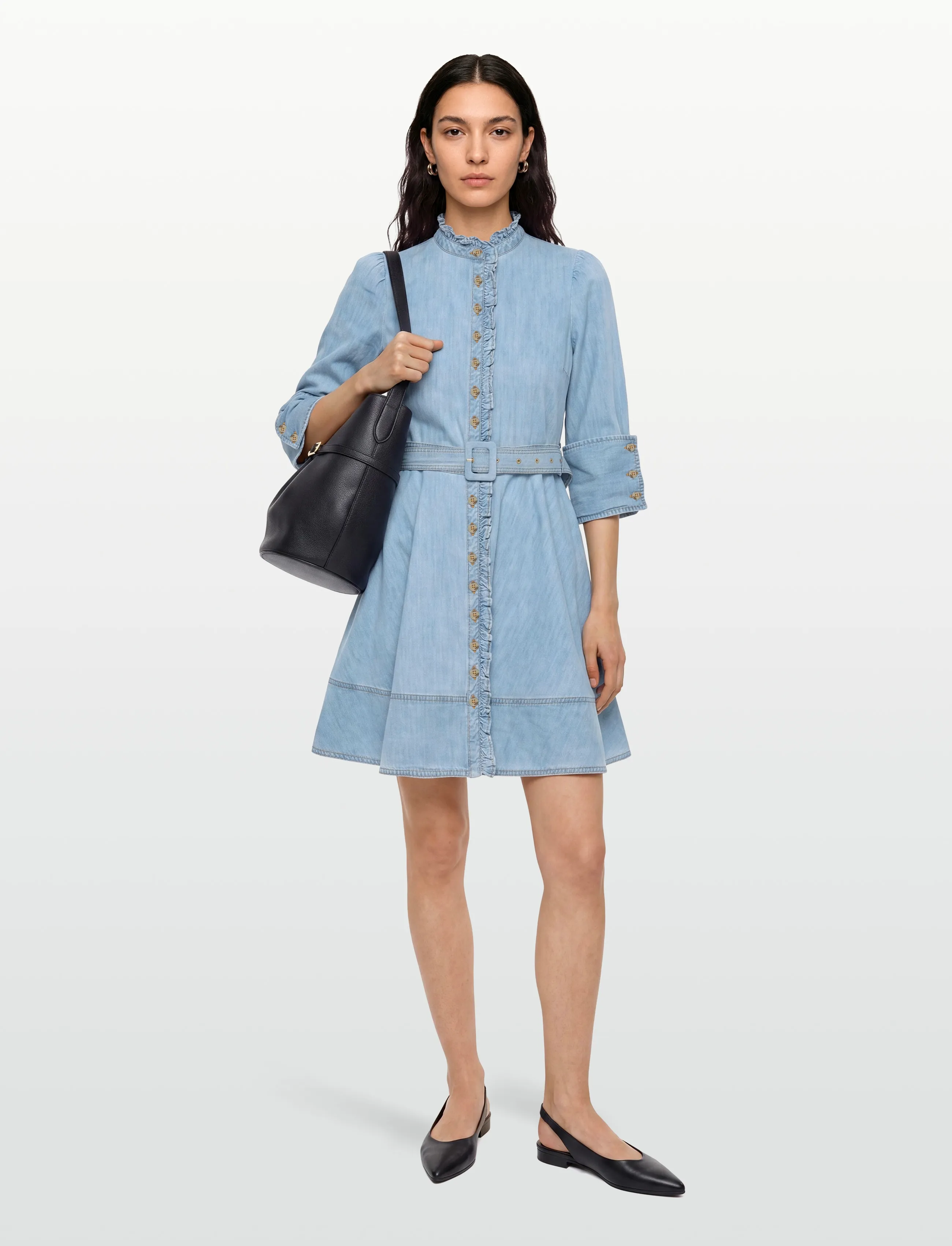 by Ti Mo Denim Mini Dress, XS, Dresses, Blau - Short Frauen