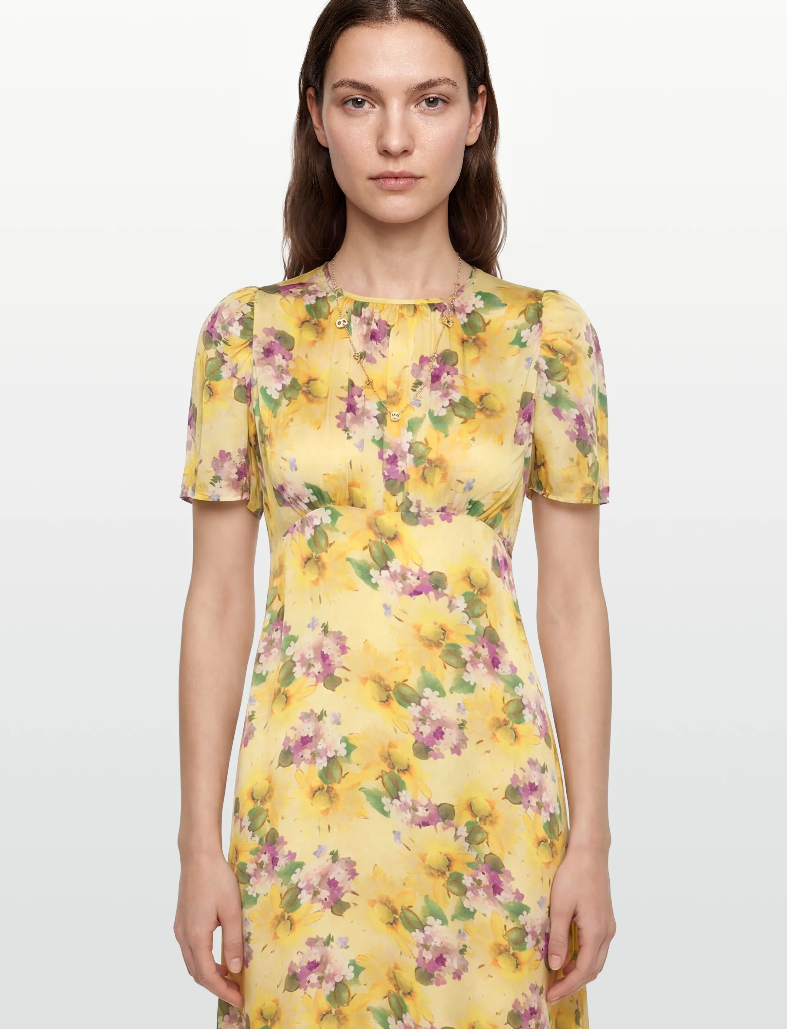 by Ti Mo - Satin Midi Dress - 771 - sunflower haze - 3