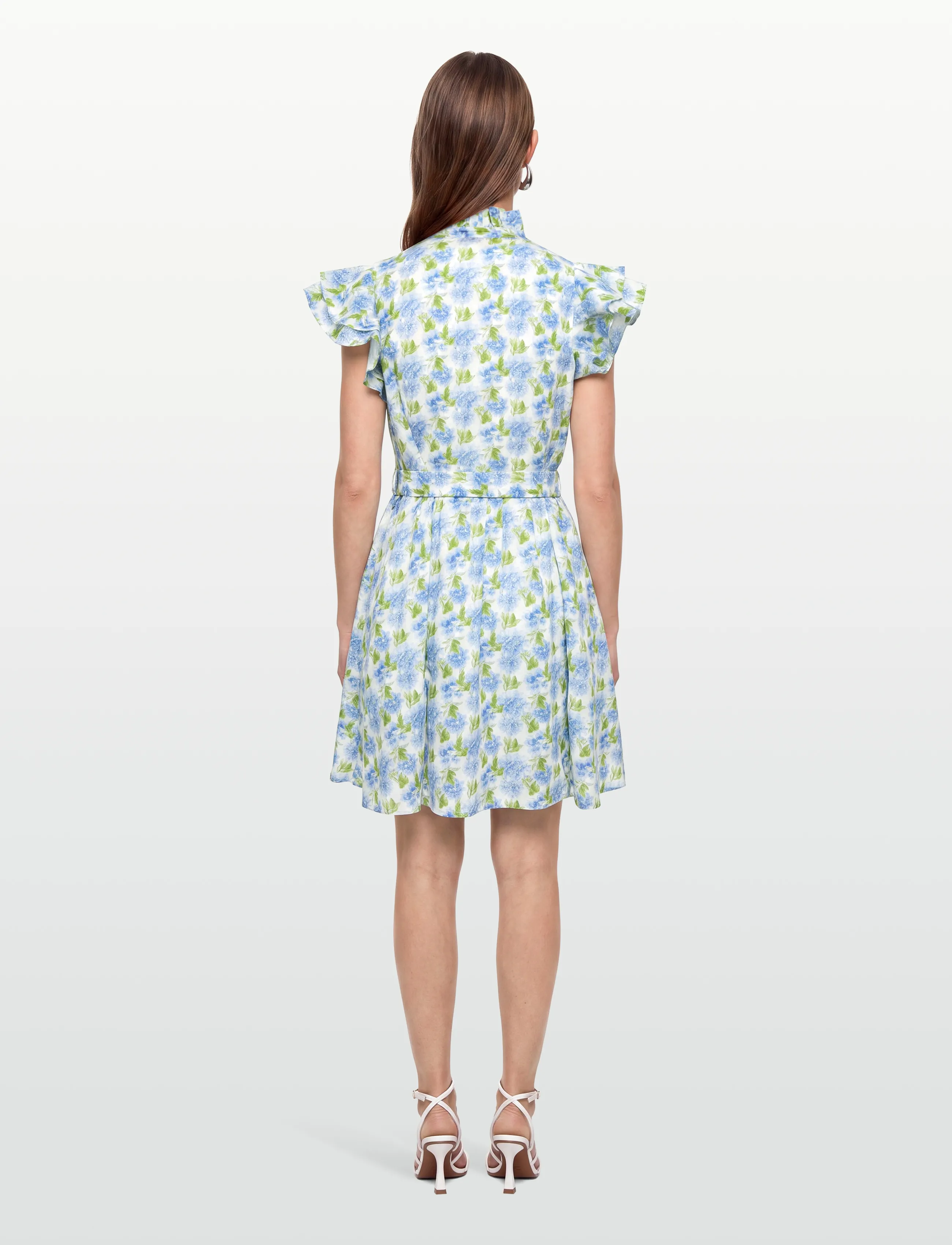 by Ti Mo - Linen Ruffle Dress - sommerkleider - 786 - peony - 4