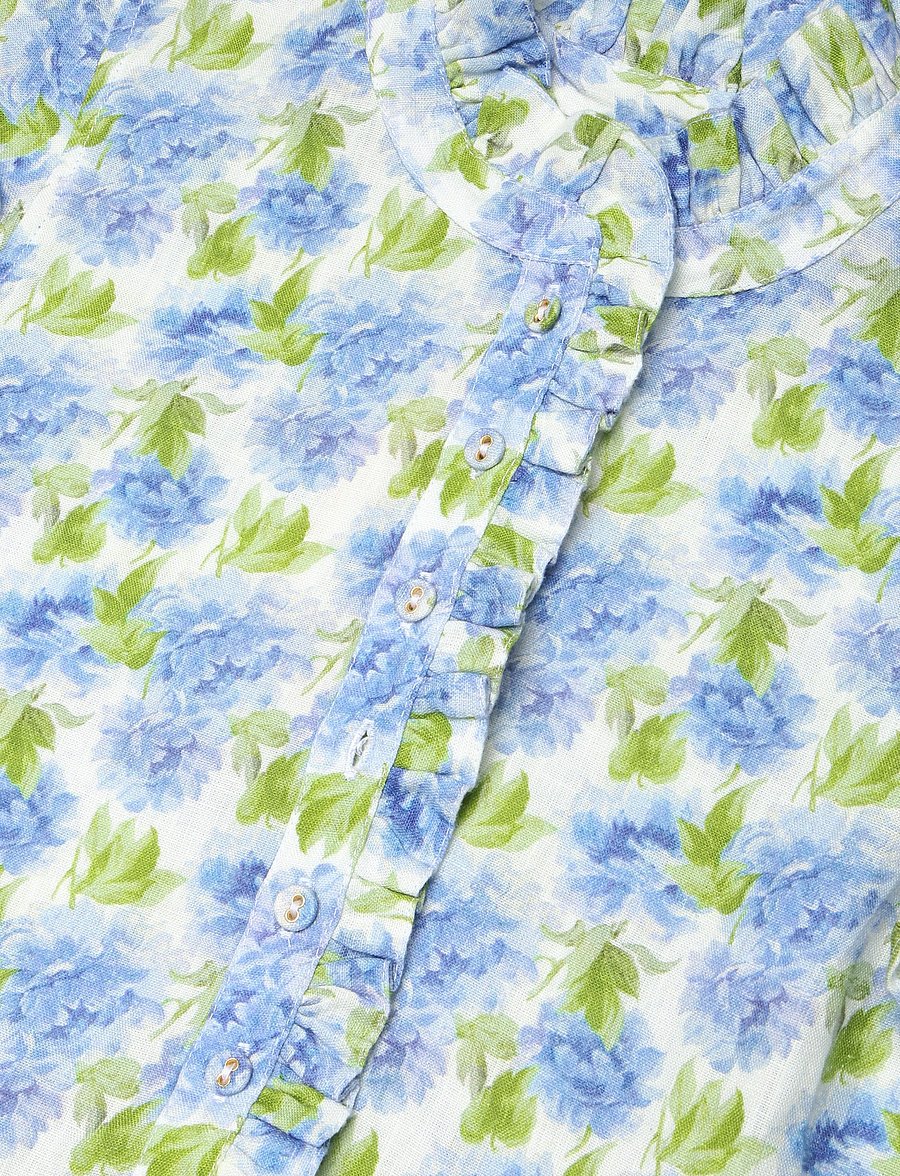 by Ti Mo - Linen Ruffle Dress - 786 - peony - 2