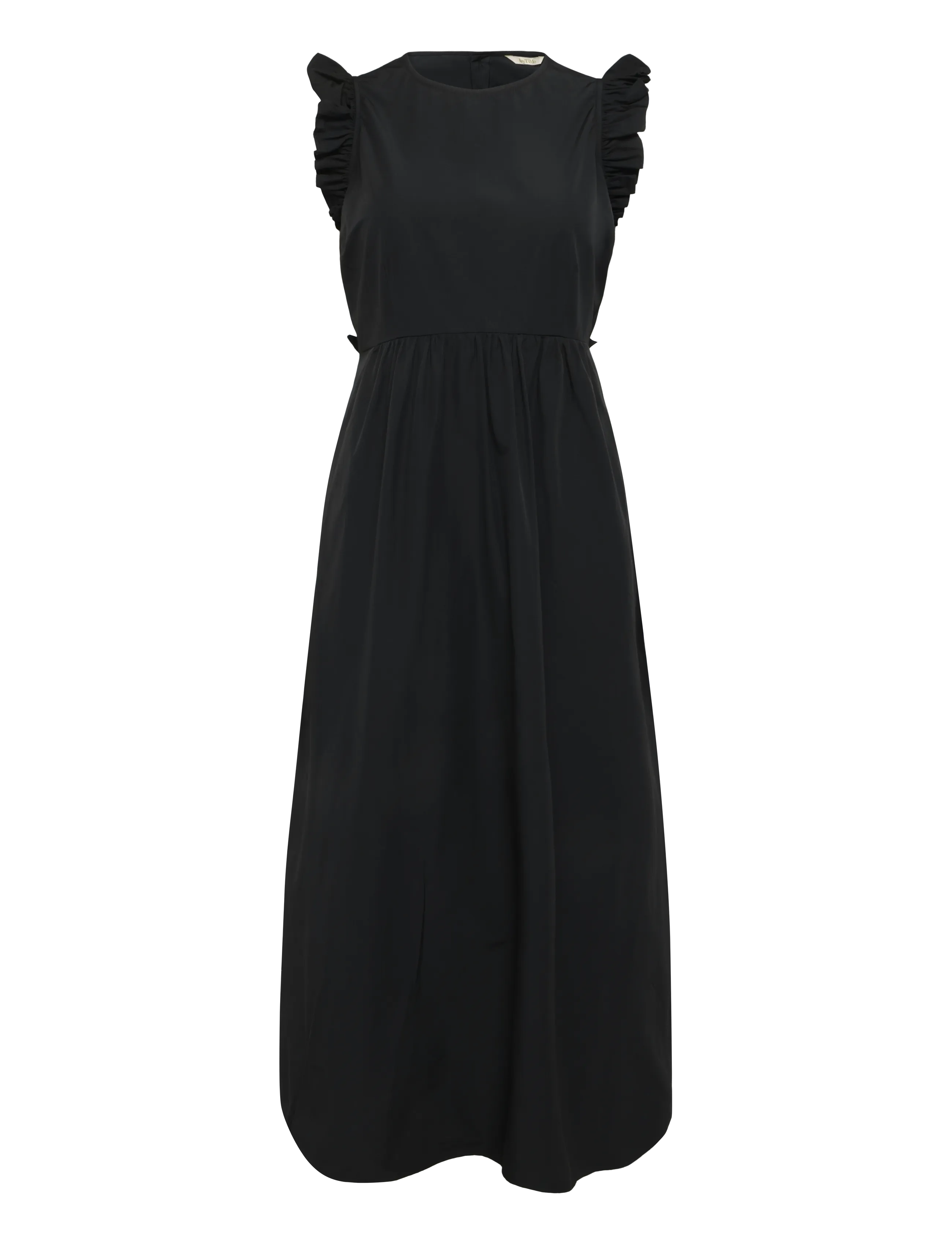 by Ti Mo Cotton Taffeta Ruffle Dress - Kleidung - 099 - BLACK / black