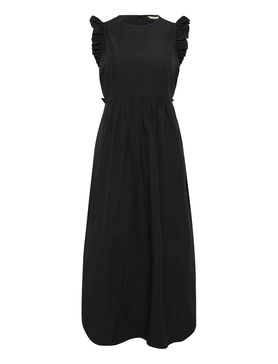 by Ti Mo - Cotton Taffeta Ruffle Dress - sommerkleider - 099 - black - 0