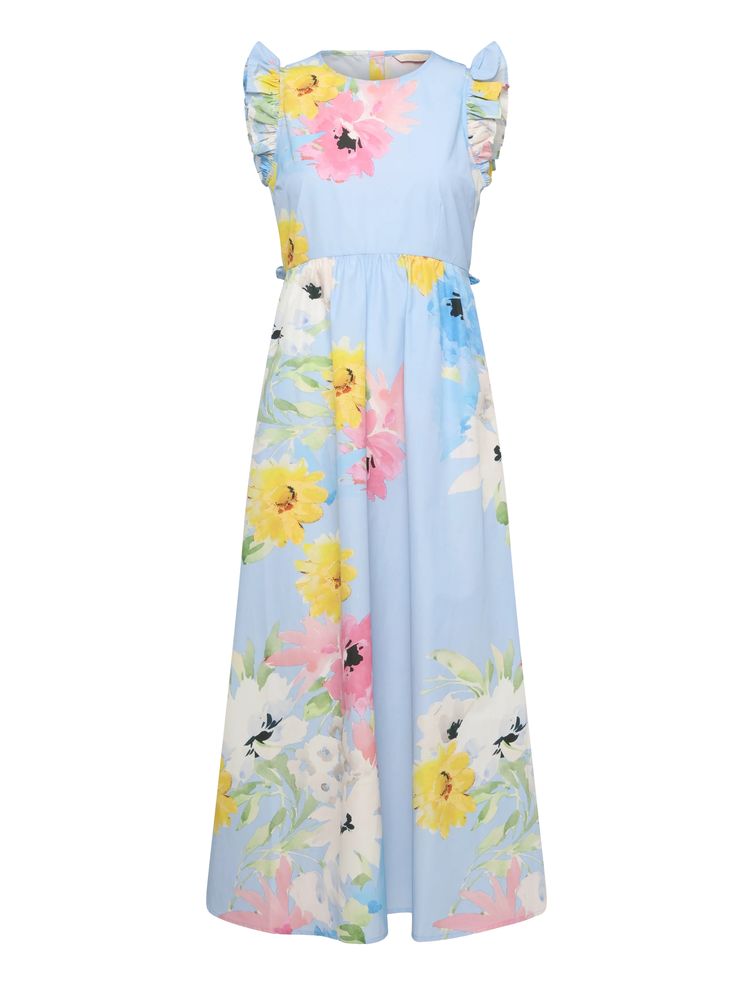 by Ti Mo Cotton Taffeta Ruffle Dress - Suvekleidid - 788 - SKY BREEZE / blue
