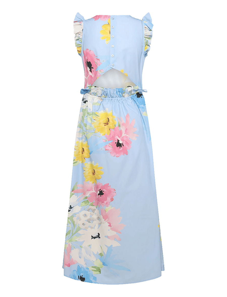 by Ti Mo - Cotton Taffeta Ruffle Dress - 788 - sky breeze - 1