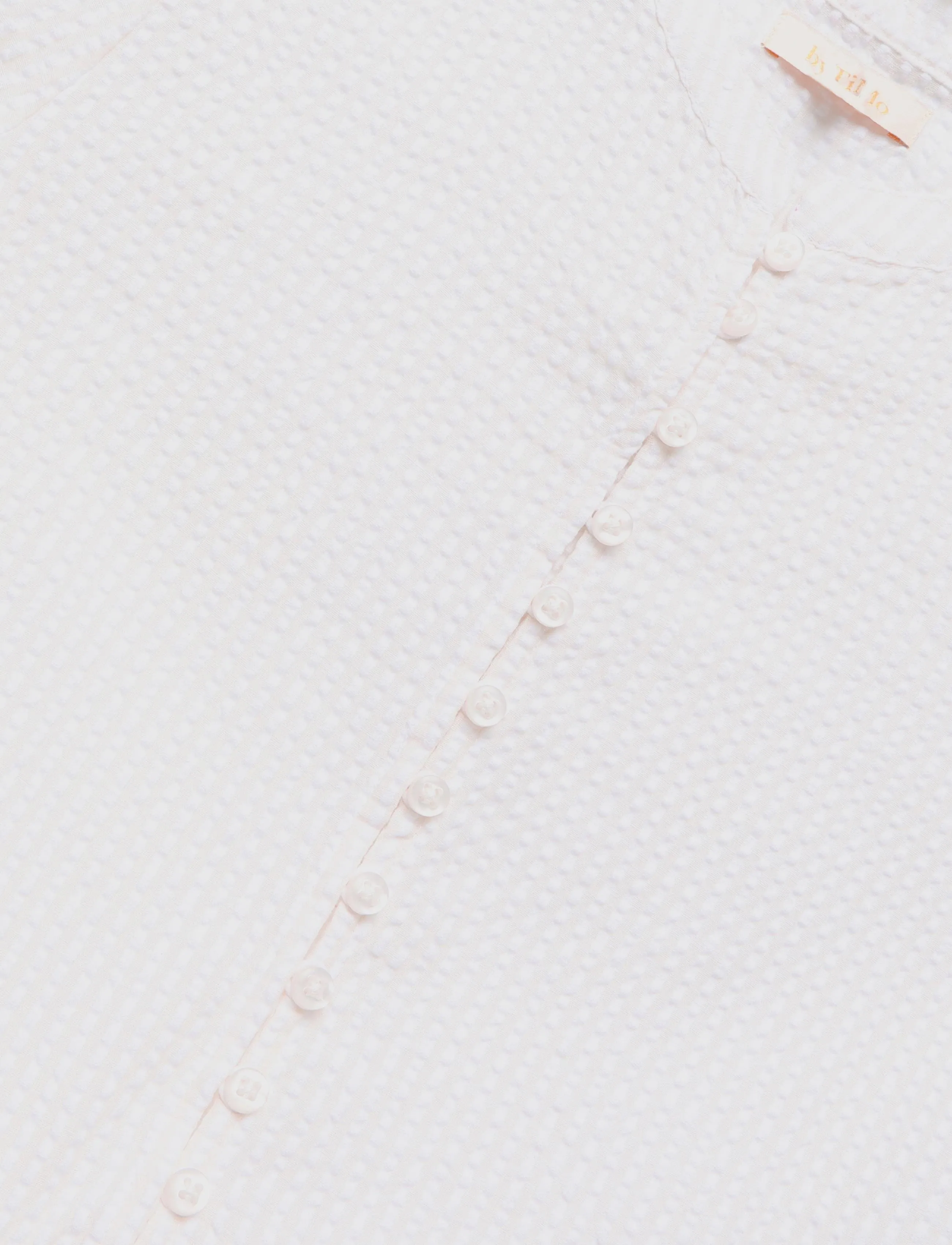 by Ti Mo - Seersucker Flounce Dress - suvekleidid - 003 - off white - 2