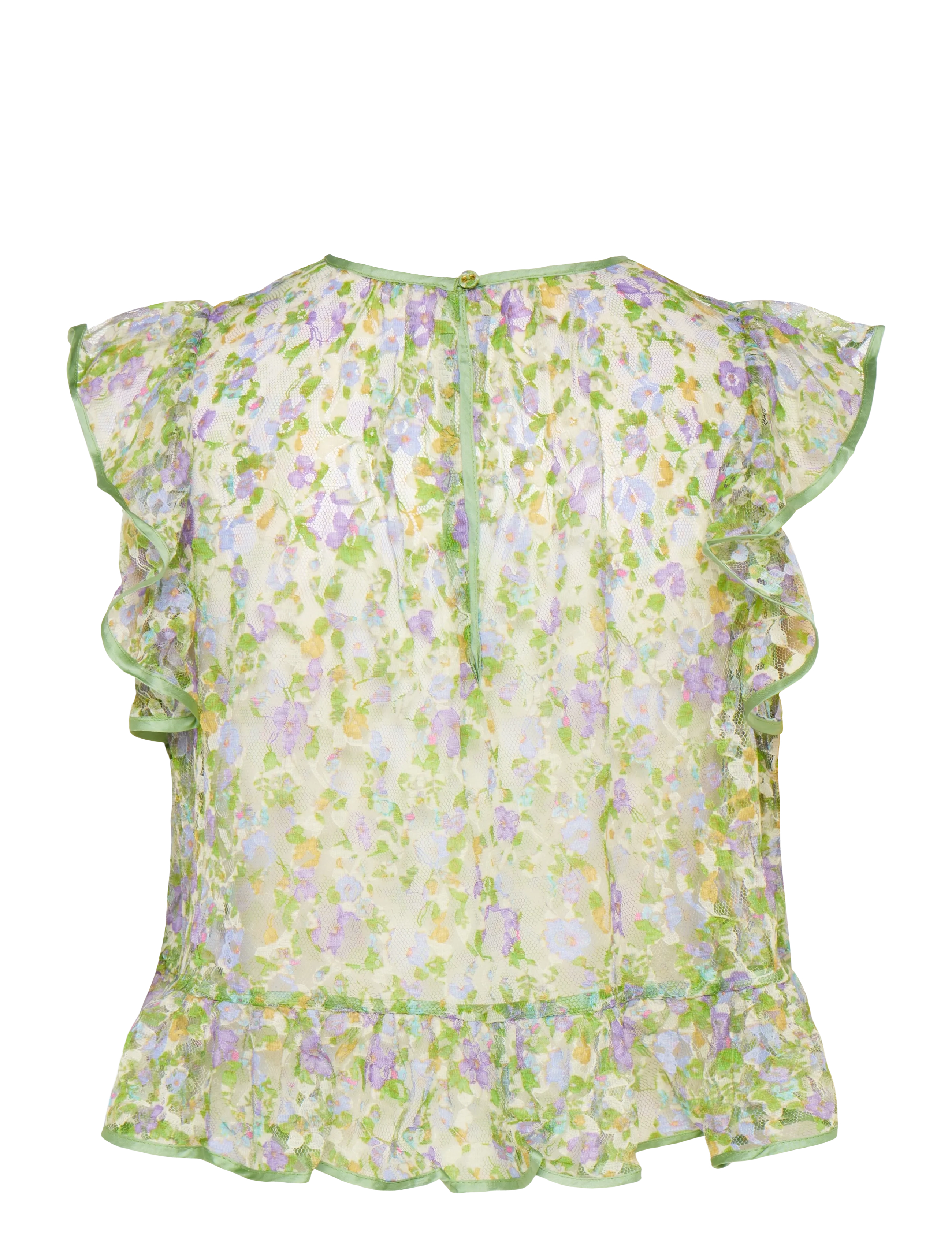 by Ti Mo - Lace Ruffle Top - 812 - viola - 1