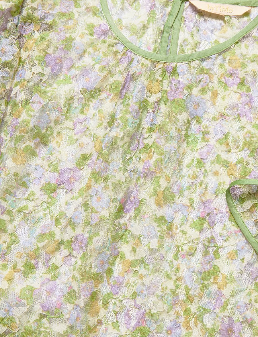 by Ti Mo - Lace Ruffle Top - Ærmeløse bluser - 812 - viola - 2