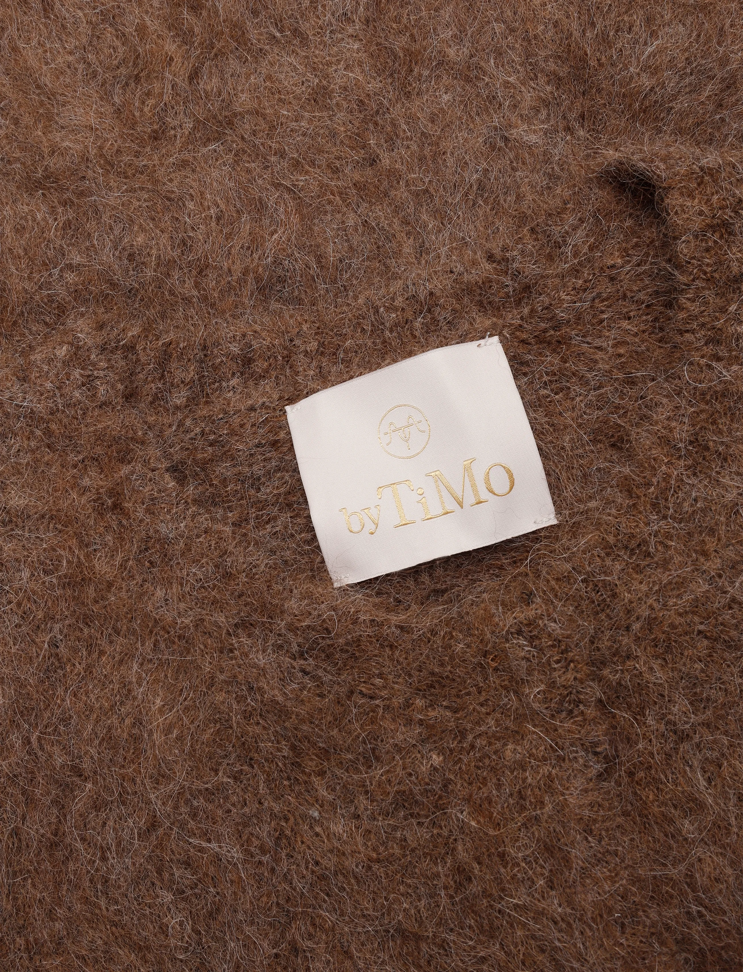 by Ti Mo - Hairy Knit Jacket - 008 - brown - 2