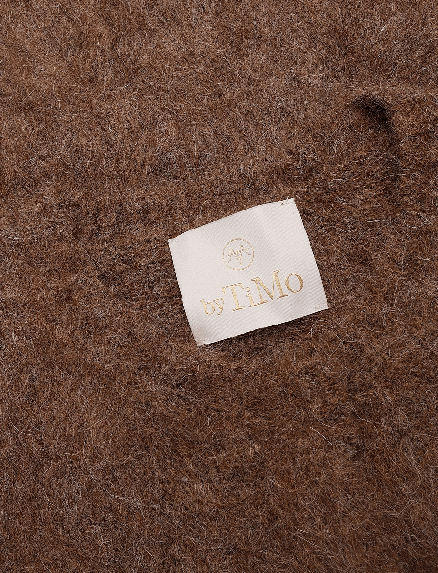 by Ti Mo - Hairy Knit Jacket - 008 - brown - 2