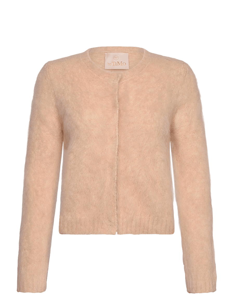 by Ti Mo - Hairy Knit Jacket - uldjakker - 024 - soft - 0