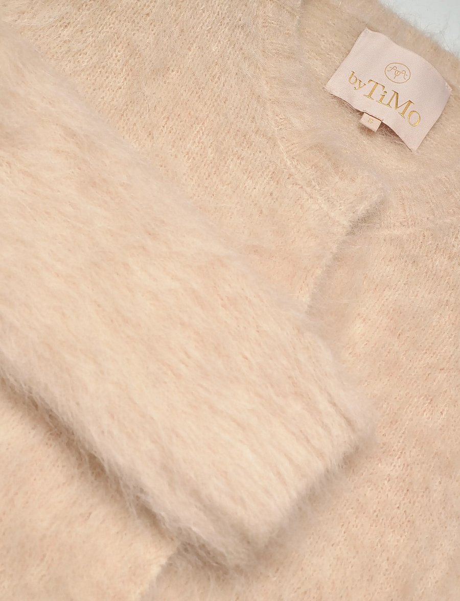 by Ti Mo - Hairy Knit Jacket - villased jakid - 024 - soft - 2