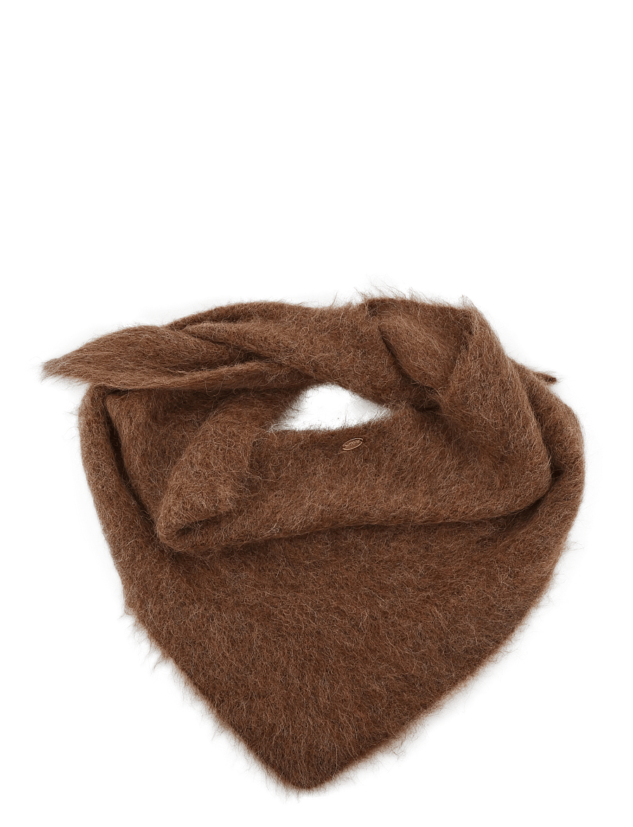by Ti Mo - Hairy Knit Scarf - winterschals - 008 - brown - 0
