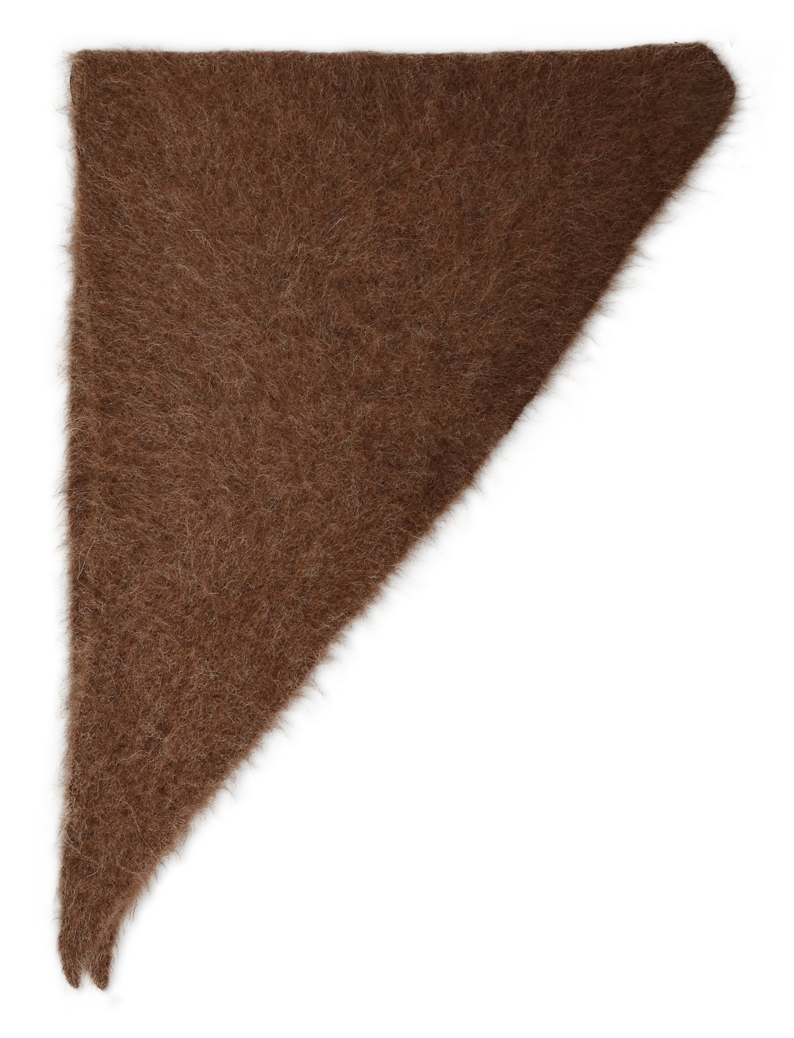 by Ti Mo - Hairy Knit Scarf - 008 - brown - 1