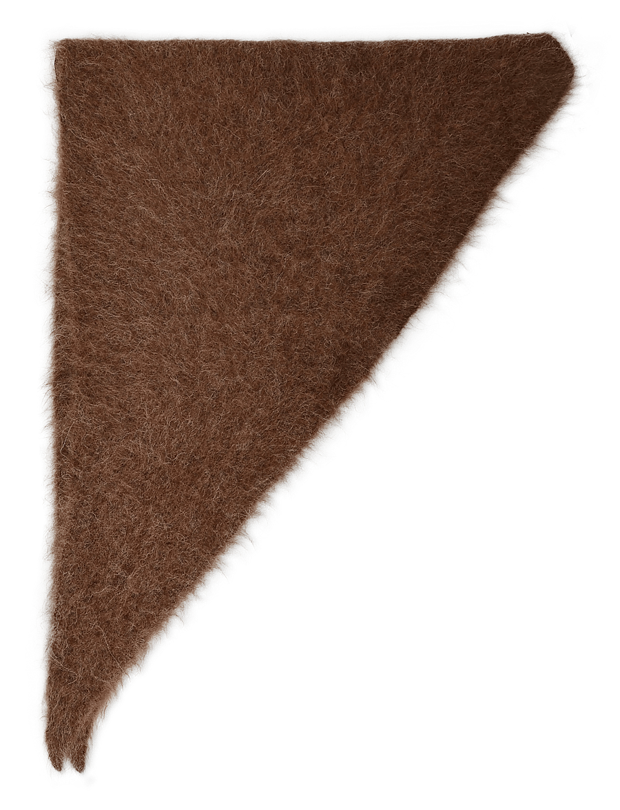 by Ti Mo - Hairy Knit Scarf - winterschals - 008 - brown - 1