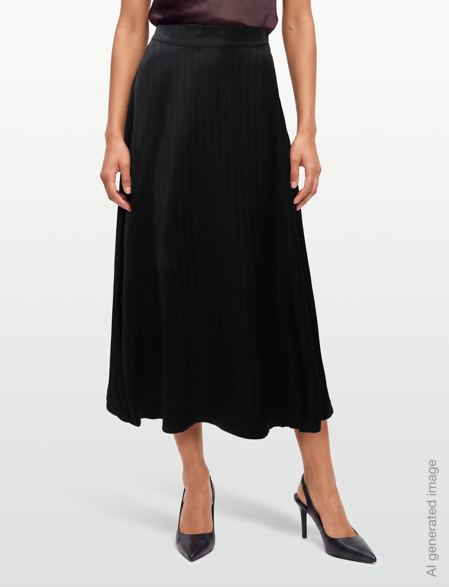by Ti Mo - Tailored Midi Skirt - midi-röcke - 099 - black - 3