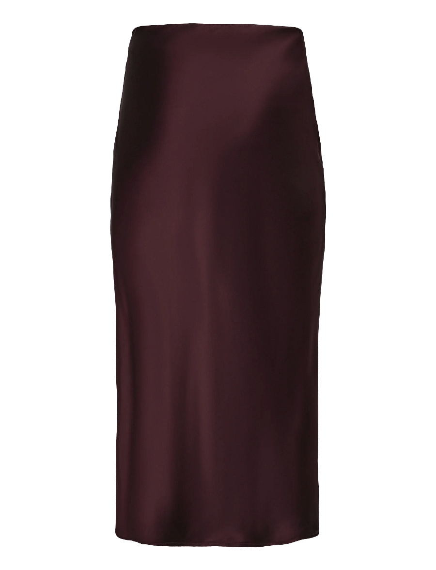by Ti Mo - Satin Skirt - satinröcke - 043 - burgundy - 1