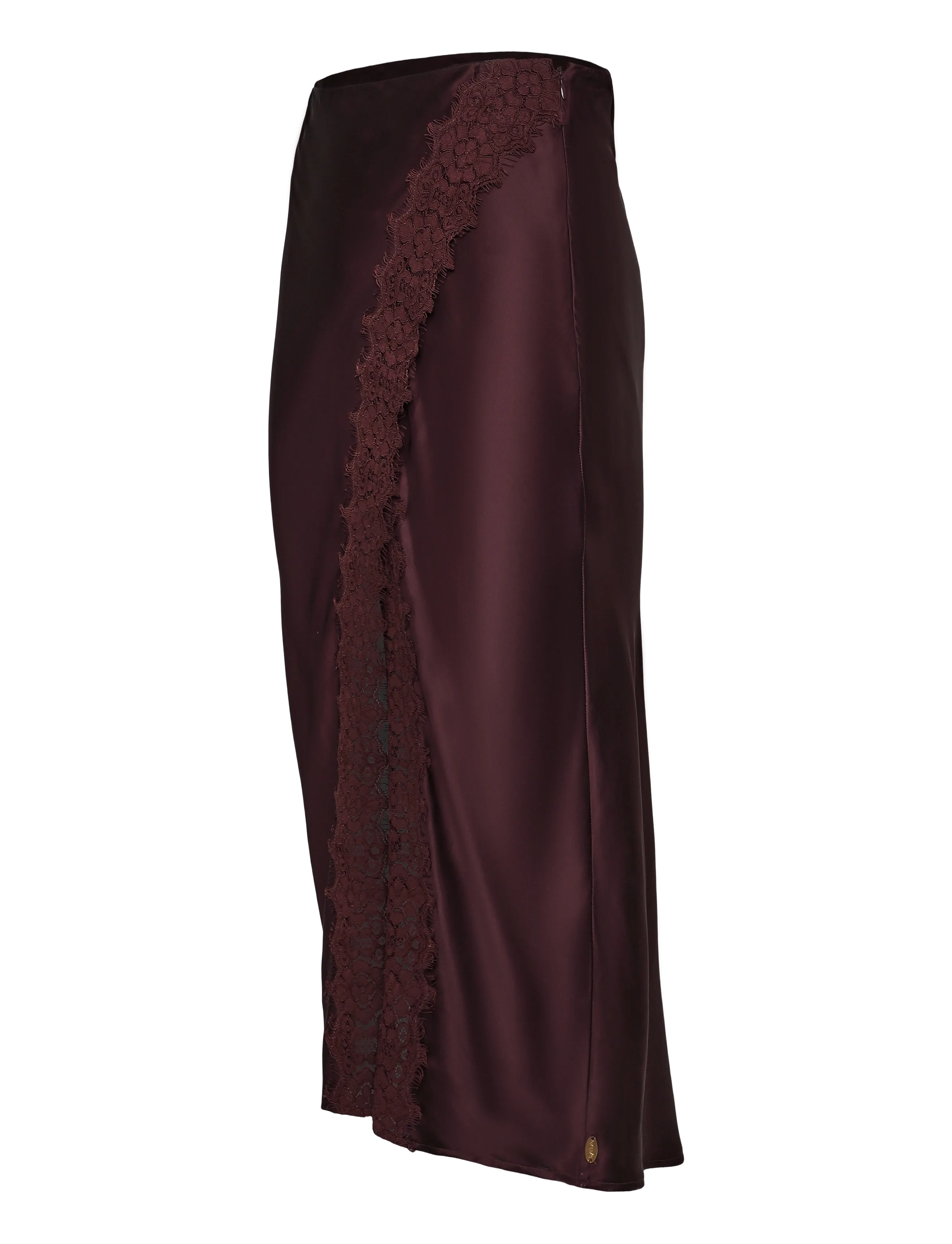 by Ti Mo - Satin Skirt - satinröcke - 043 - burgundy - 2