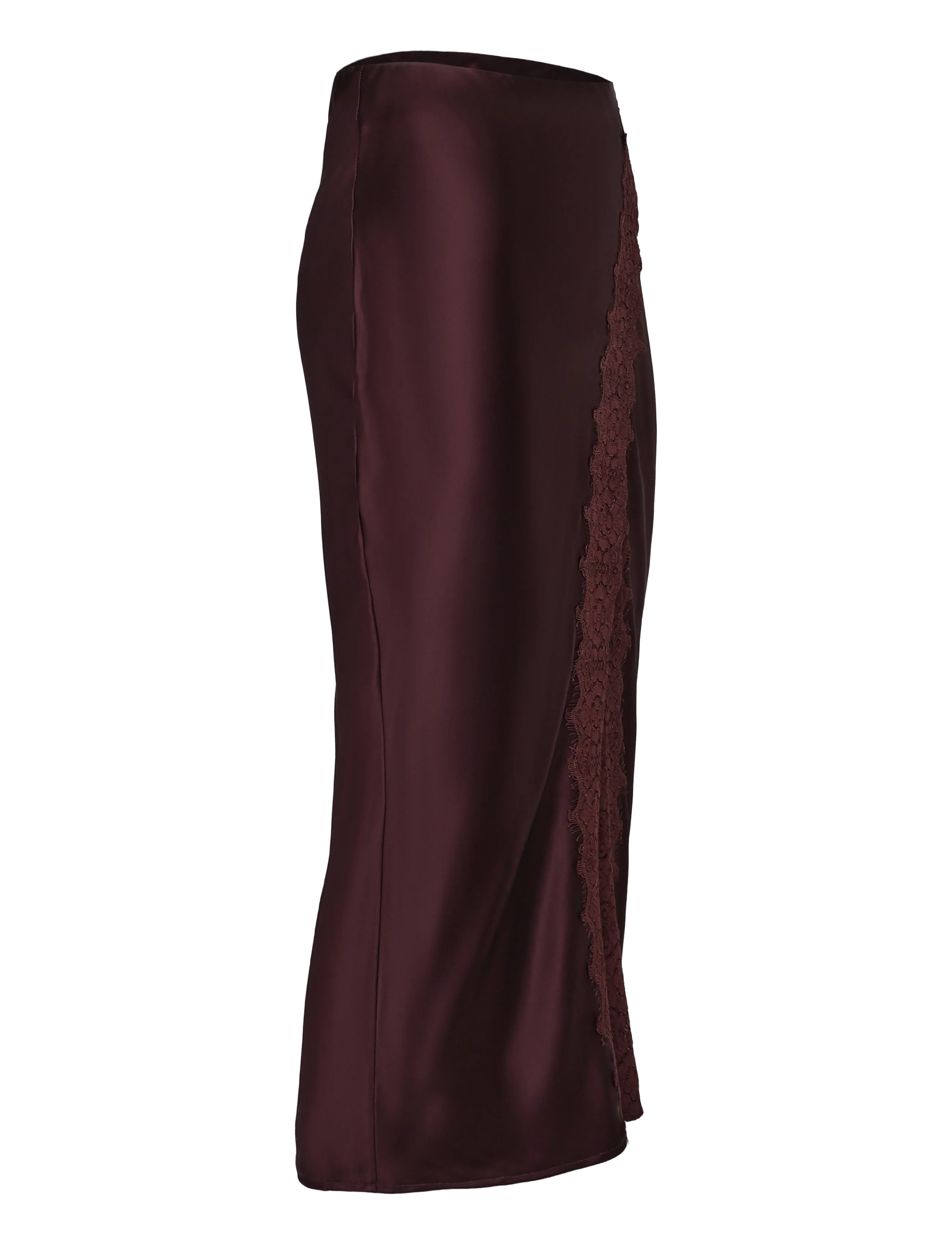 by Ti Mo - Satin Skirt - satinröcke - 043 - burgundy - 3