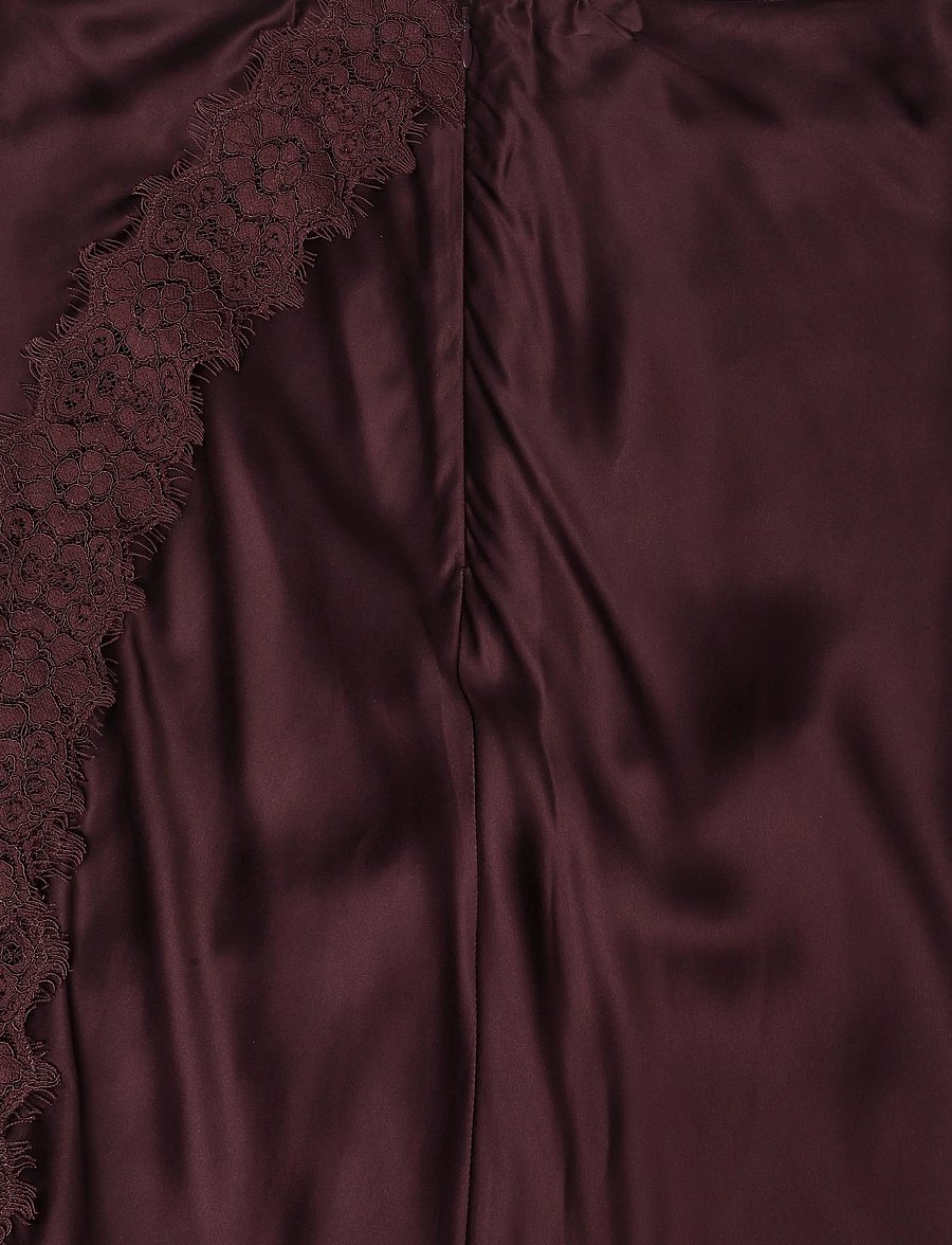 by Ti Mo - Satin Skirt - satinröcke - 043 - burgundy - 4
