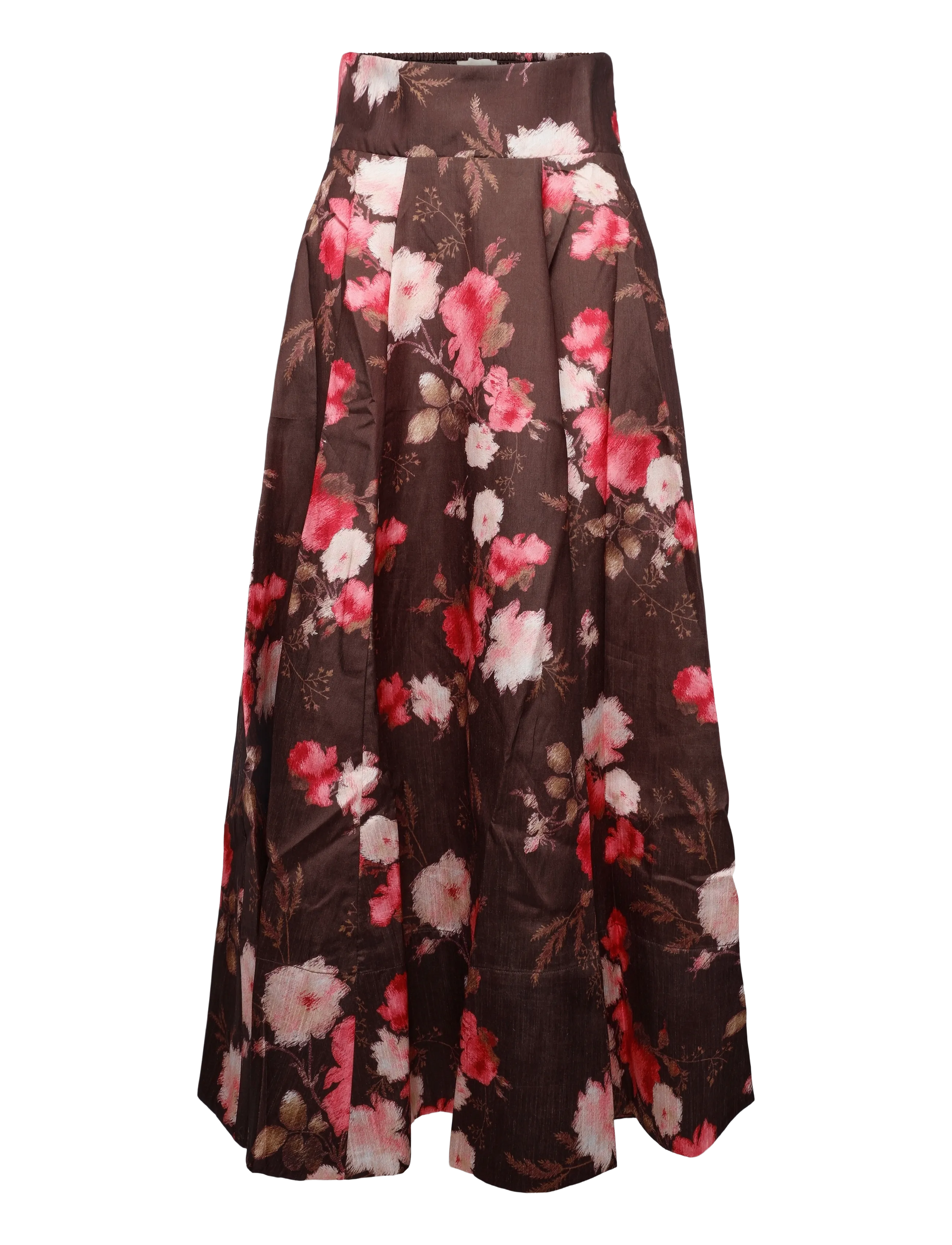 by Ti Mo Taffeta Maxi Skirt - Everyday Style - 830 - SOFT BLOOM / brown