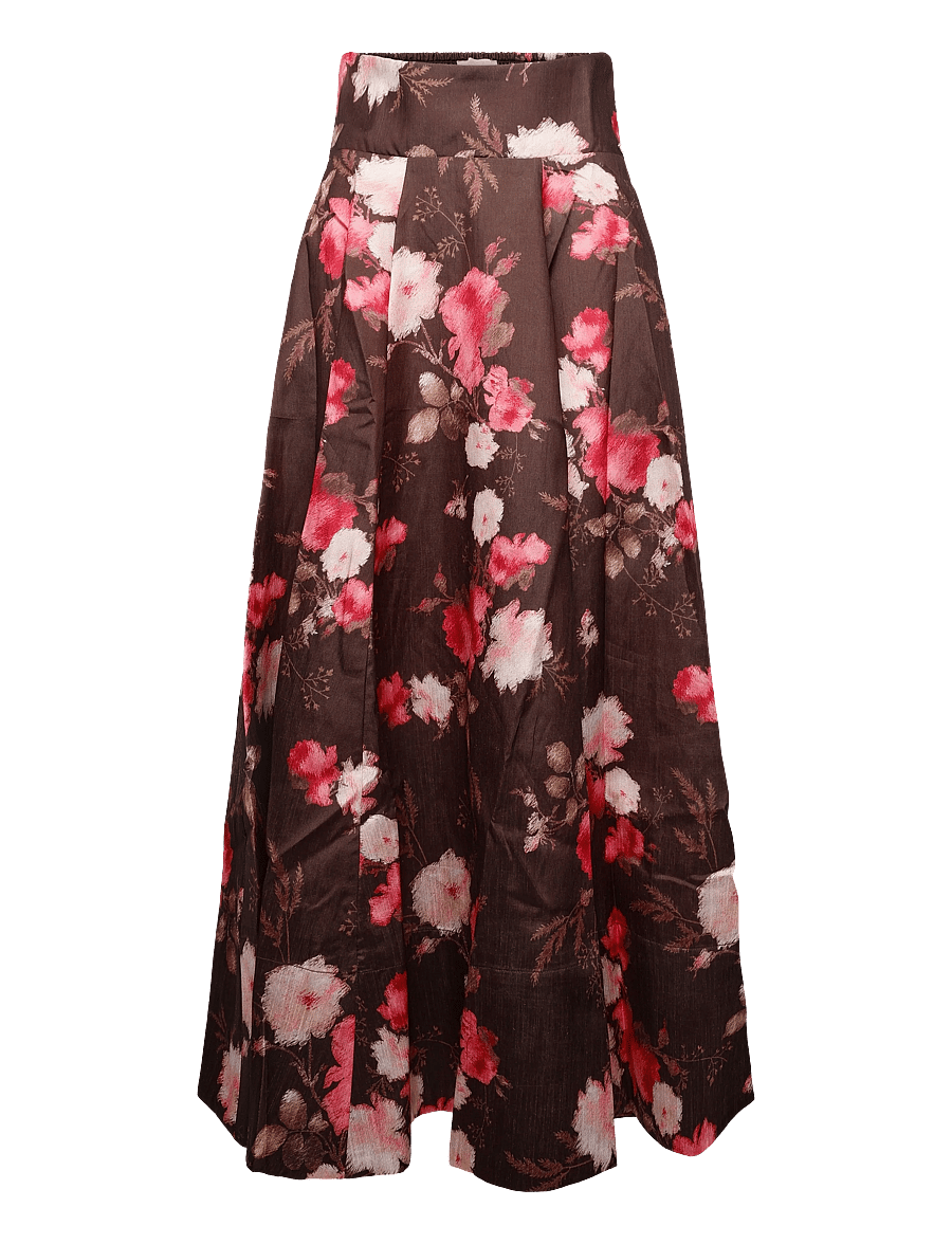 by Ti Mo - Taffeta Maxi Skirt - faltenröcke - 830 - soft bloom - 0
