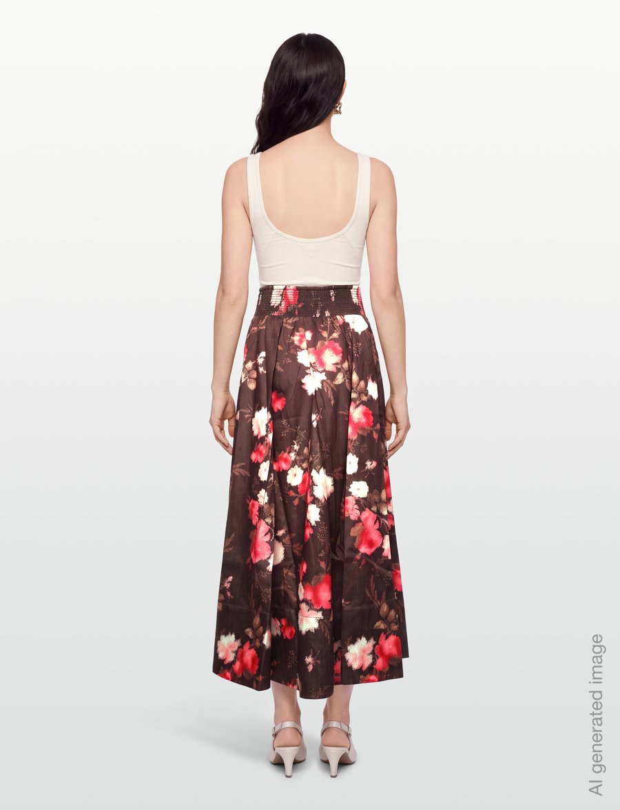 by Ti Mo - Taffeta Maxi Skirt - plisserade kjolar - 830 - soft bloom - 4