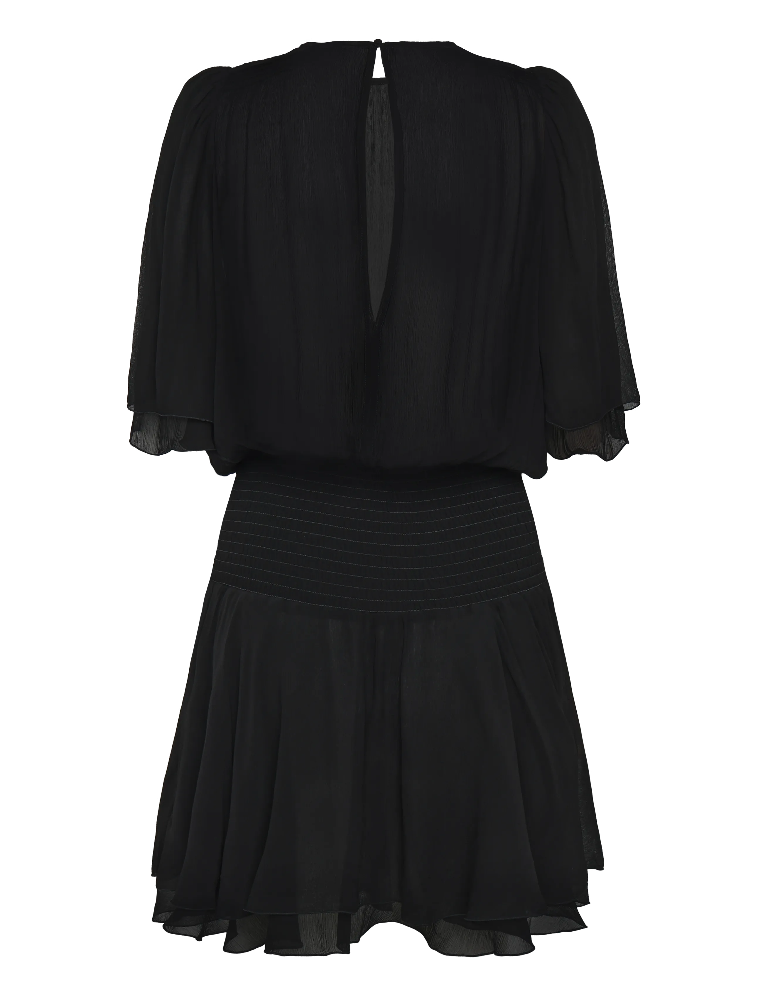 by Ti Mo - Chiffon Mini Dress - short dresses - 099 - black - 1