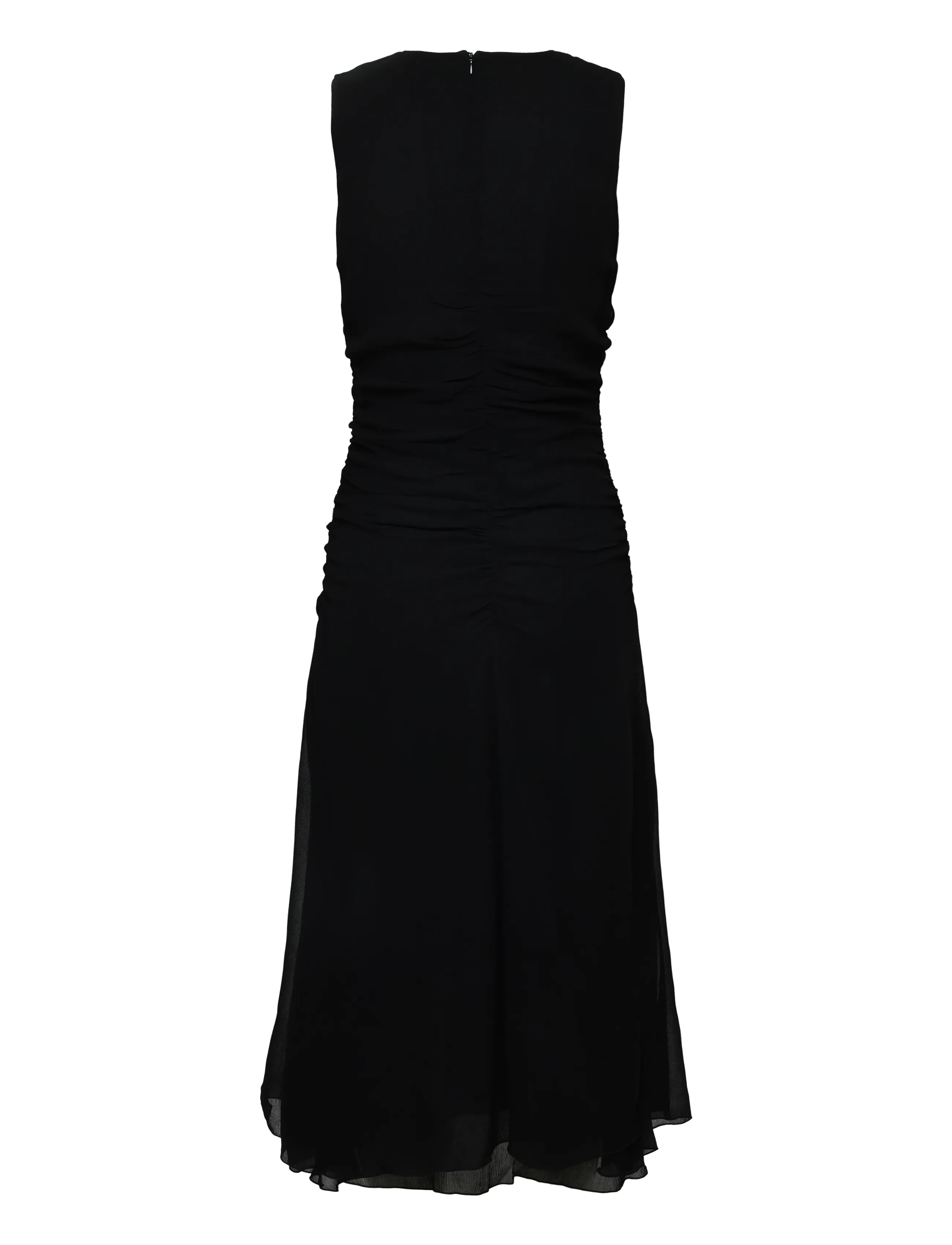 by Ti Mo - Chiffon Sleeveless Dress - midikleider - 099 - black - 2