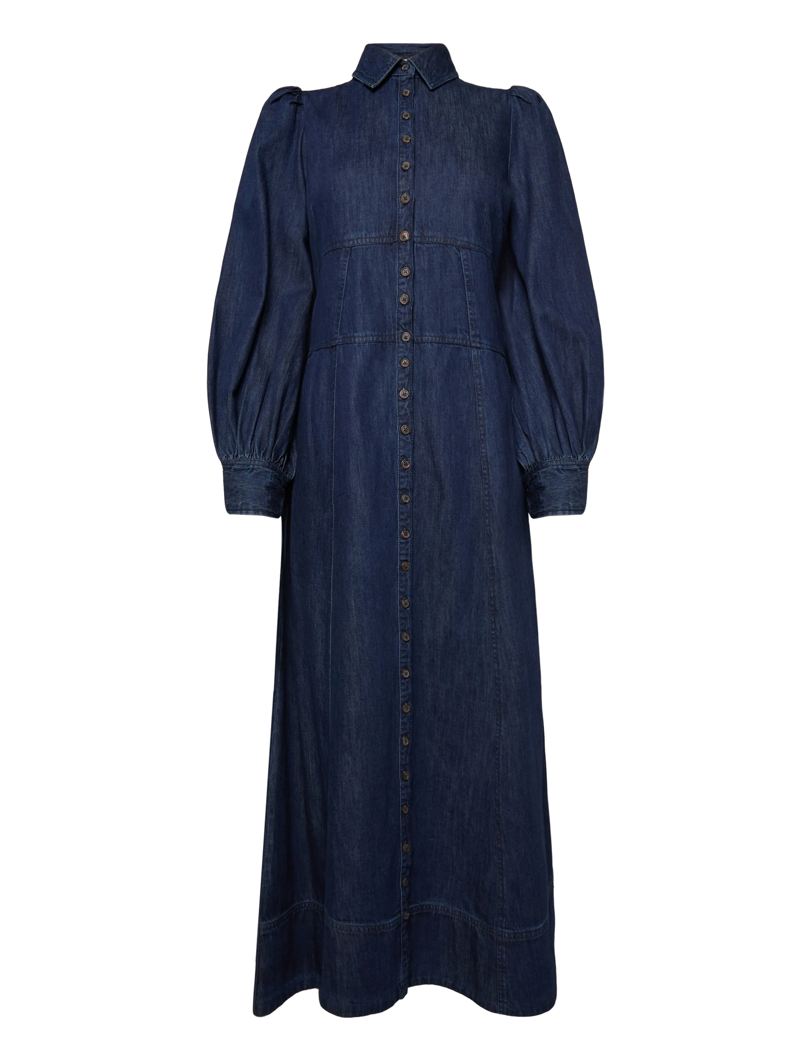 by Ti Mo Denim Button-Down Dress - Scandinavian fashion - 091 - DENIM BLUE / navy