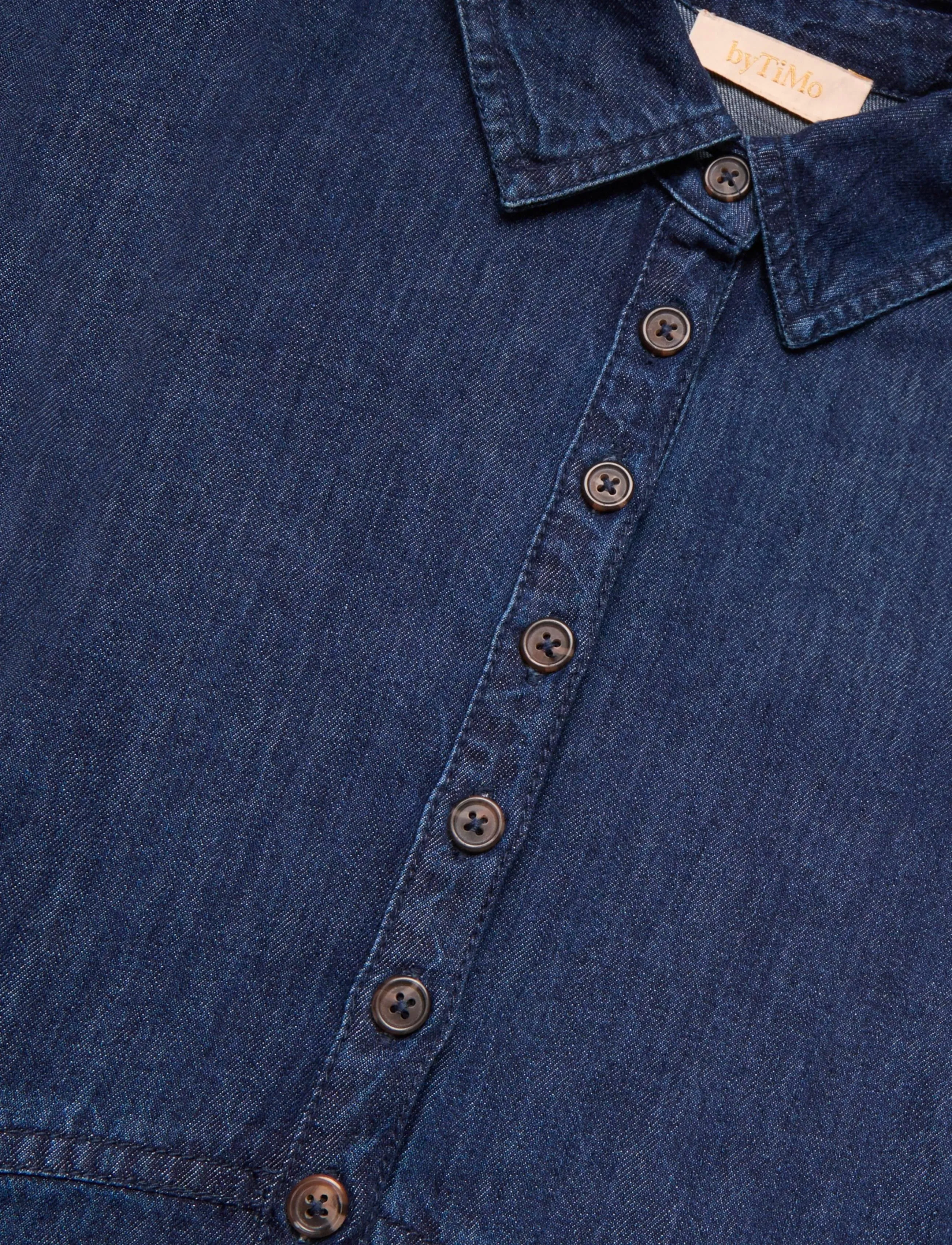 by Ti Mo - Denim Button-Down Dress - 091 - denim blue - 2