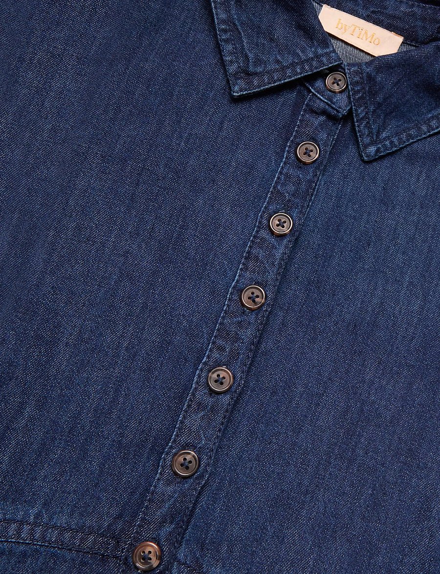by Ti Mo - Denim Button-Down Dress - 091 - denim blue - 2