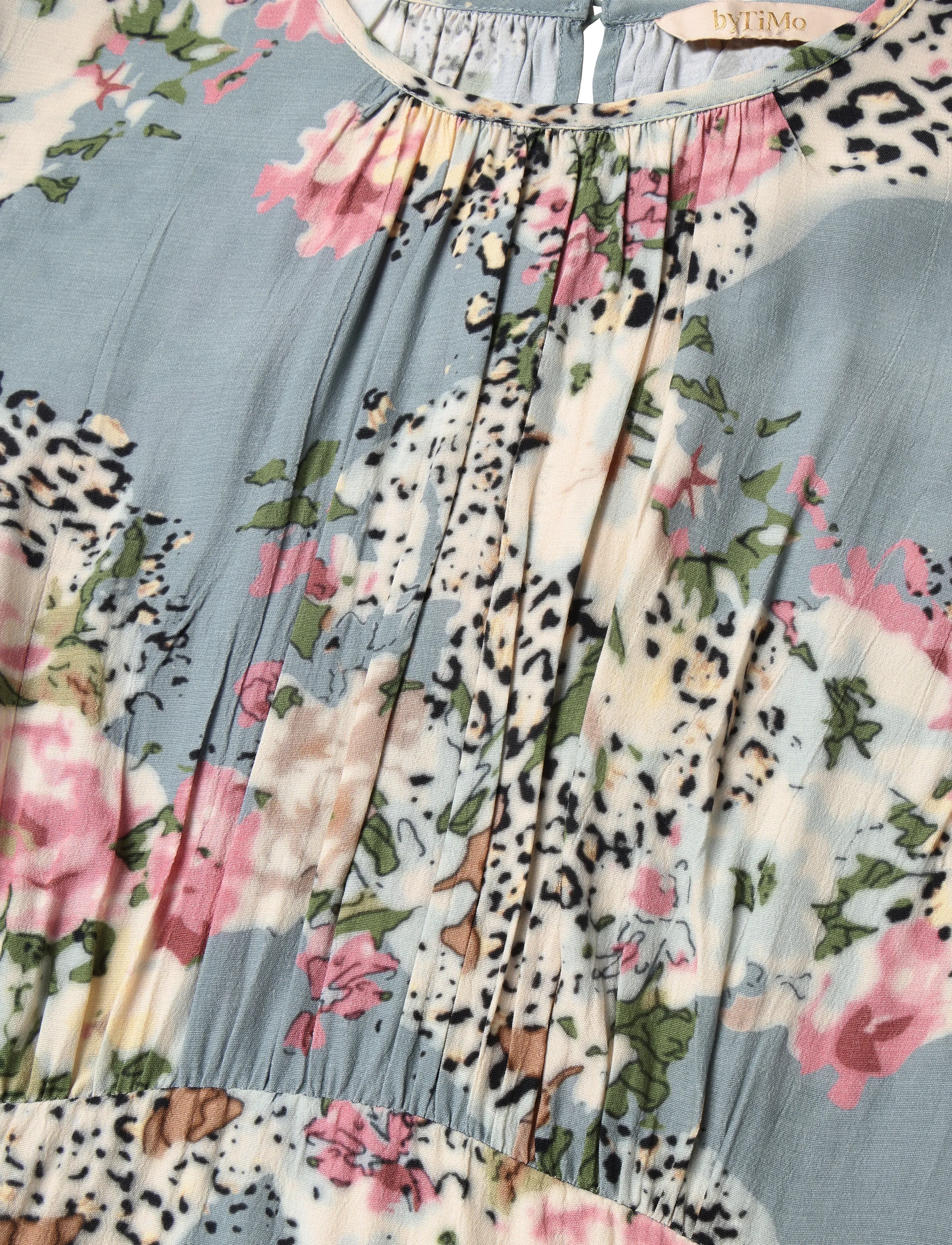 by Ti Mo - Viscose Mini Dress - kurze kleider - 838 - wild bloom - 4