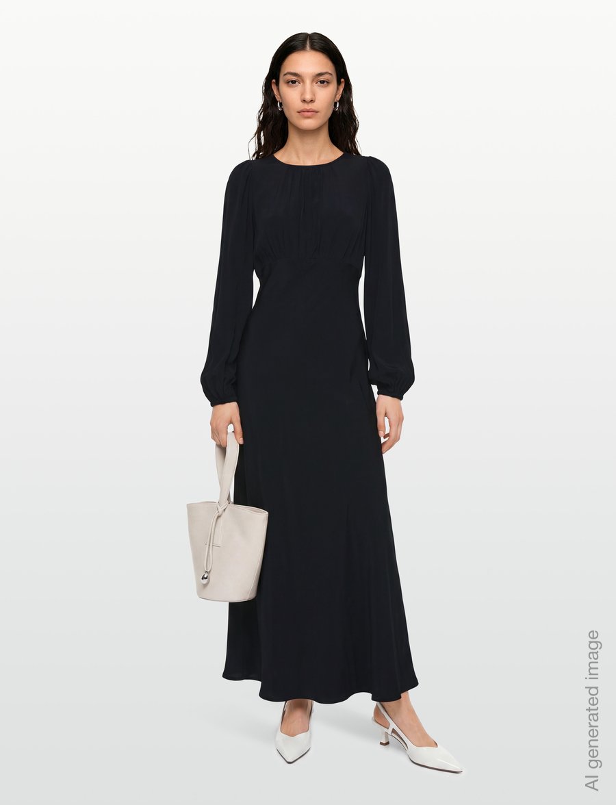 by Ti Mo - Viscose Maxi Dress - maxi kjoler - 099 - black - 0