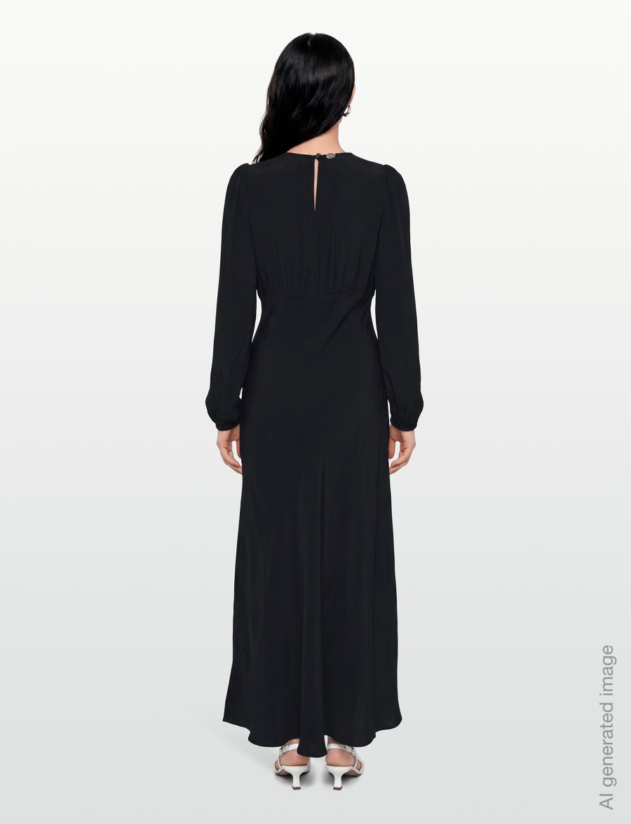 by Ti Mo - Viscose Maxi Dress - maxi kjoler - 099 - black - 4