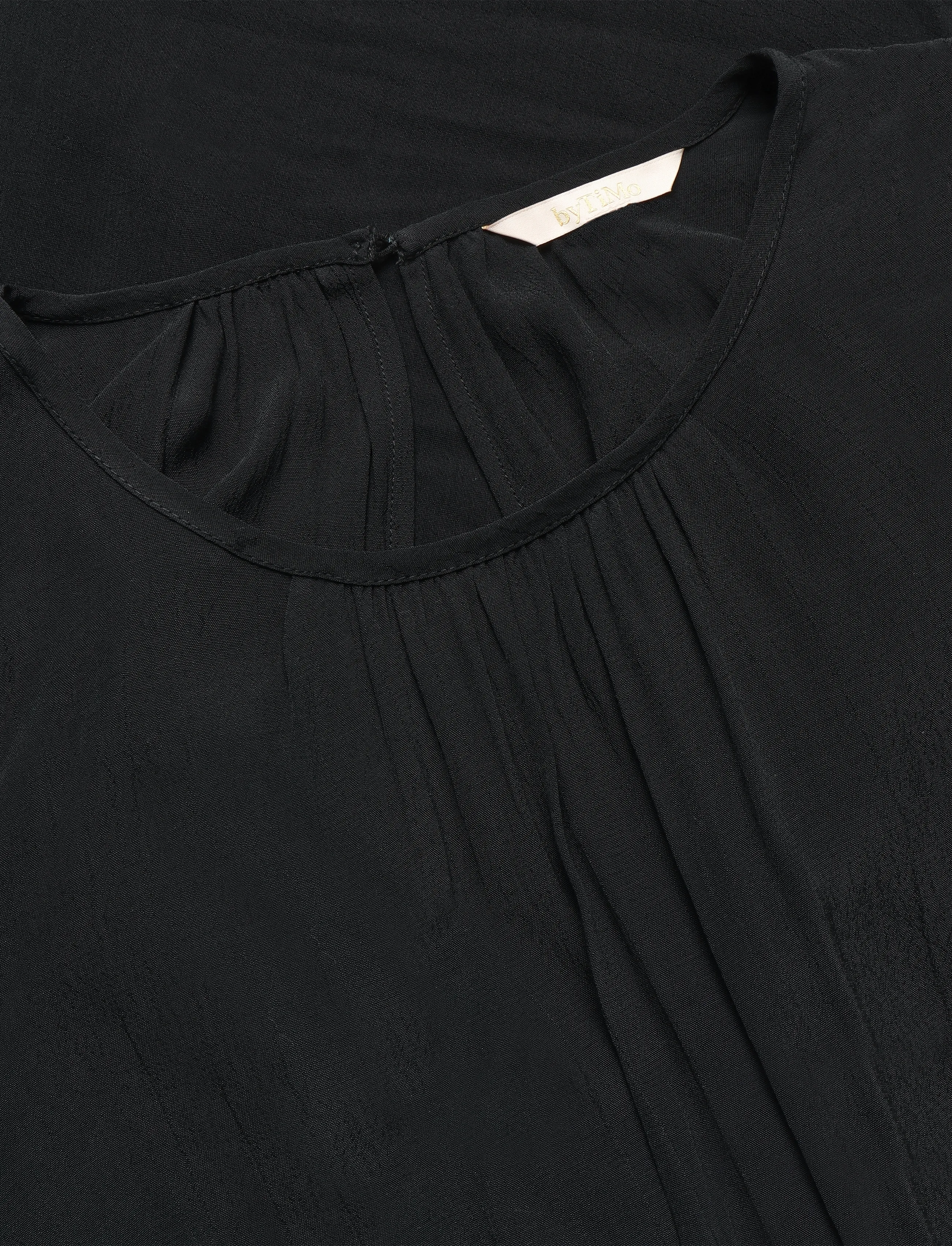 by Ti Mo - Viscose Maxi Dress - maxiklänningar - 099 - black - 2