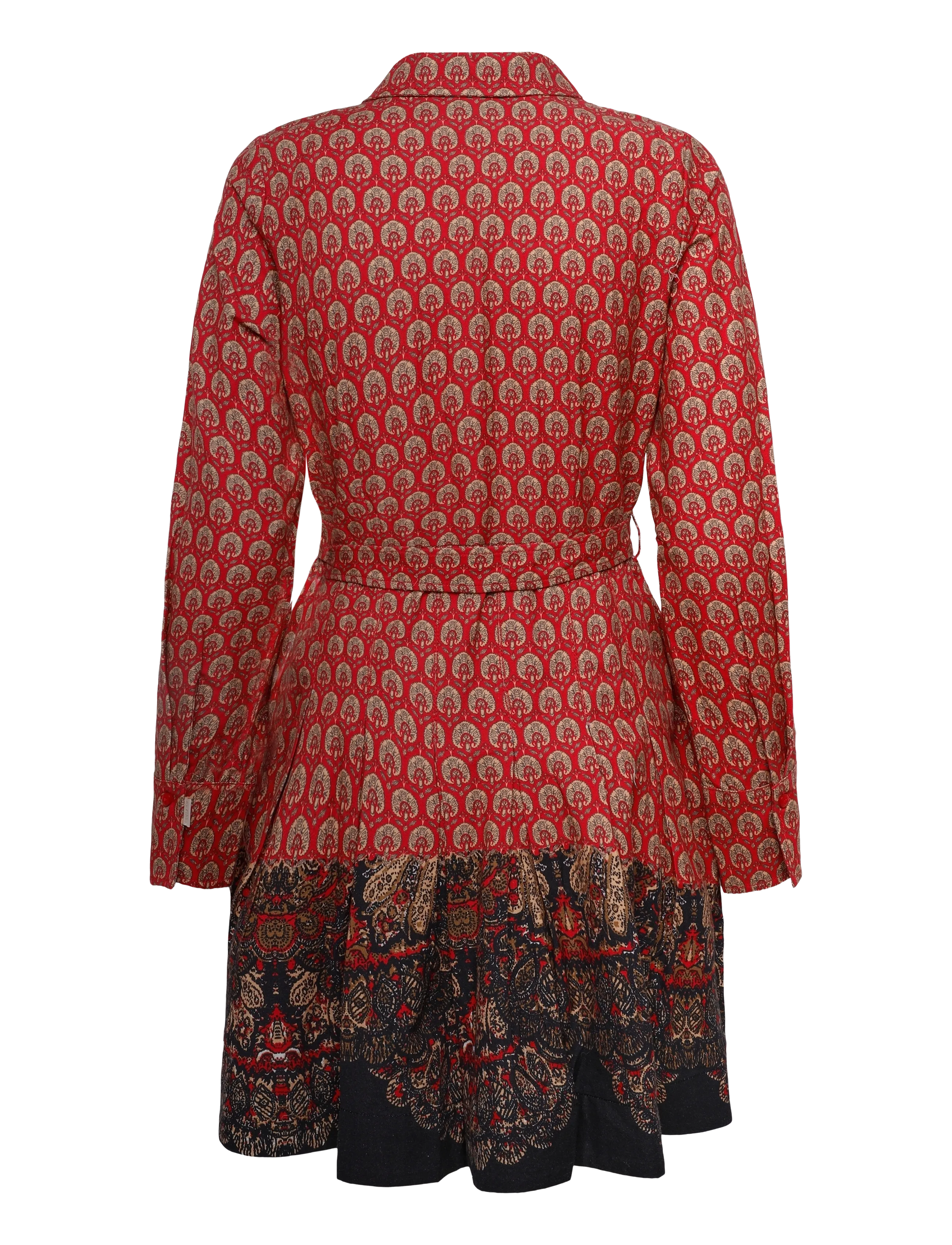 by Ti Mo - Winter Cotton Pleated Dress - särkkleidid - 858 - winter paisley - 1