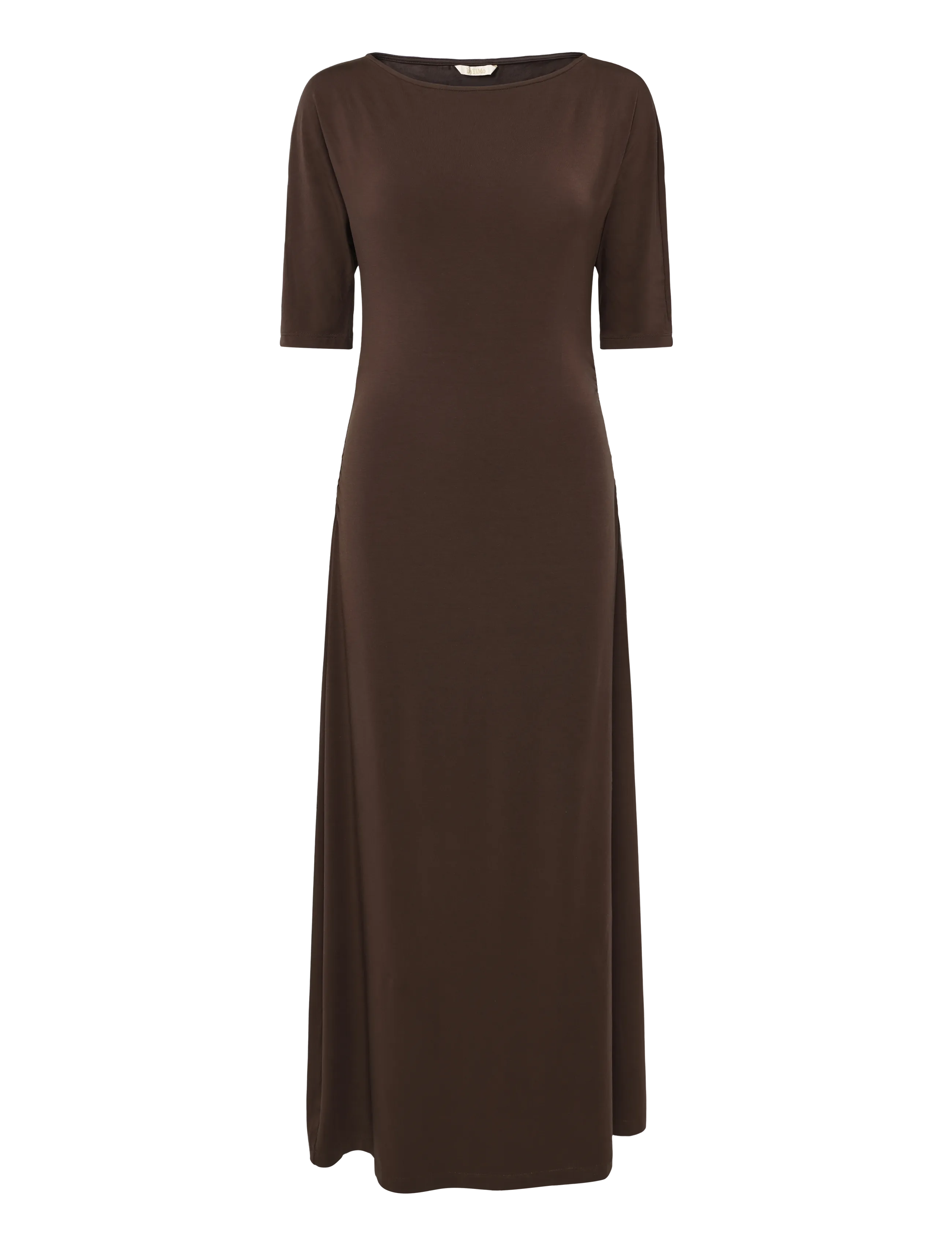 by Ti Mo Jersey Fitted Dress - Inspiration - 008 - BROWN / brown