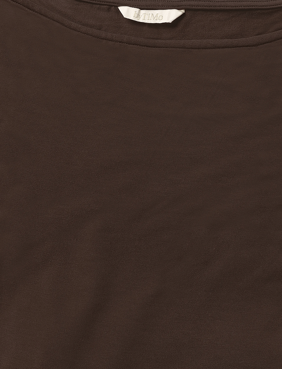 by Ti Mo - Jersey Fitted Dress - maxikleider - 008 - brown - 2